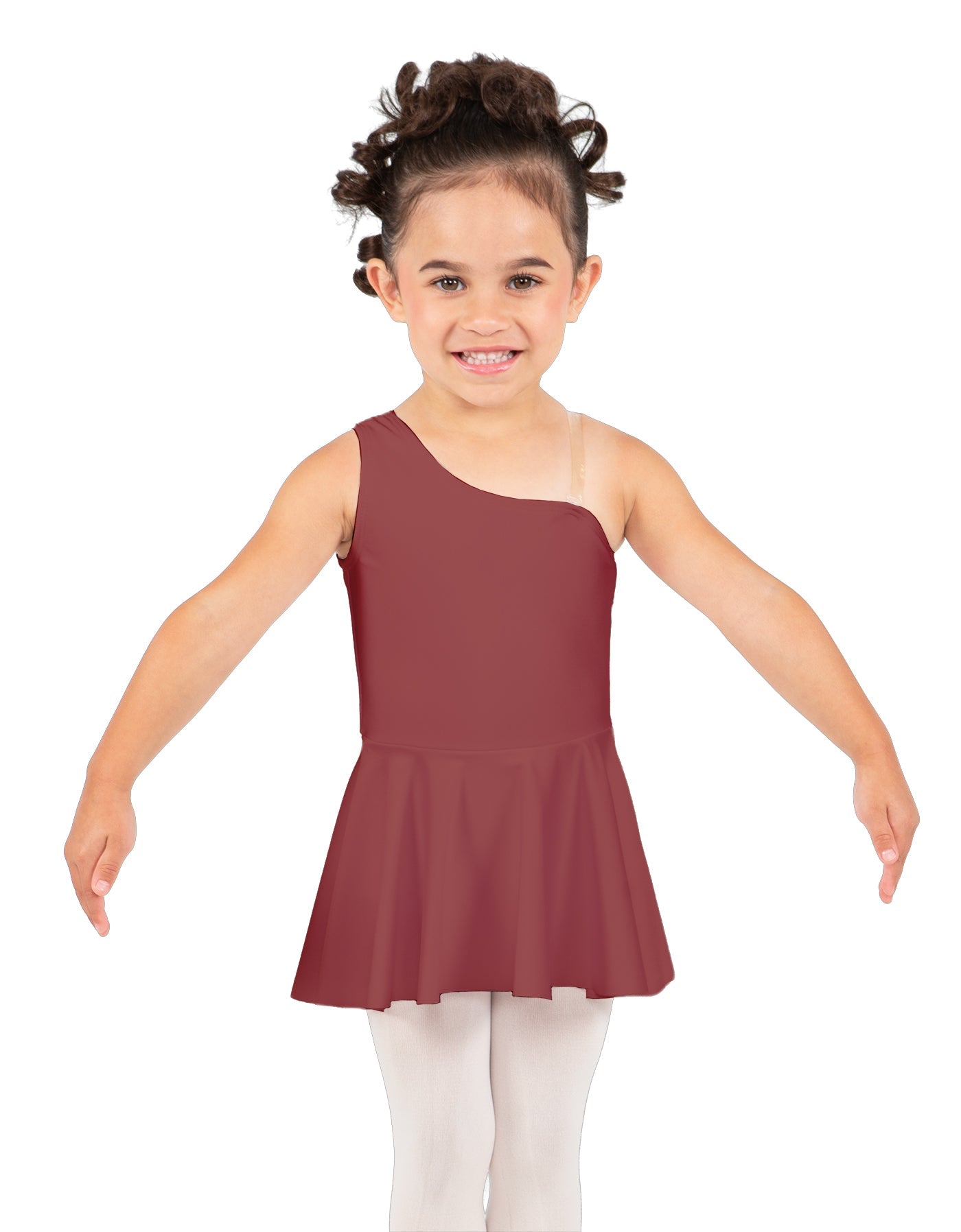 Solid Lycra One Shoulder Dress