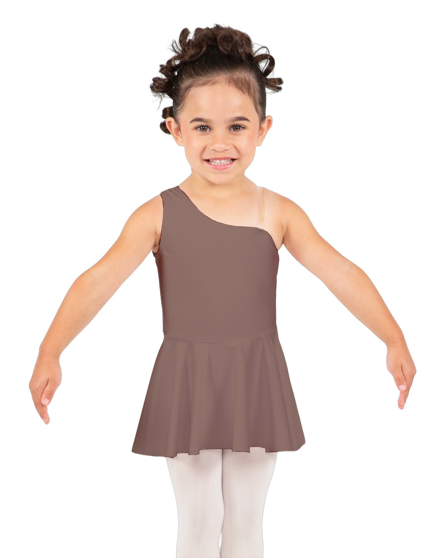 Solid Lycra One Shoulder Dress