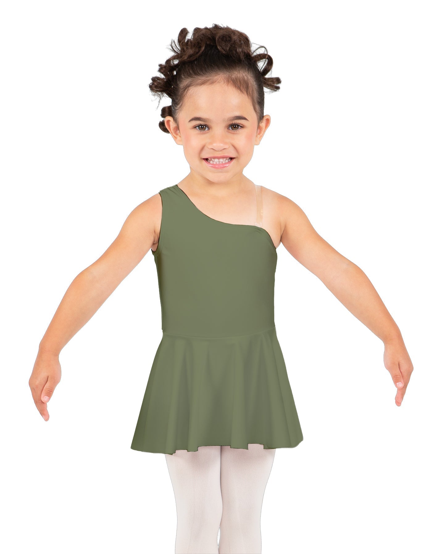 Solid Lycra One Shoulder Dress