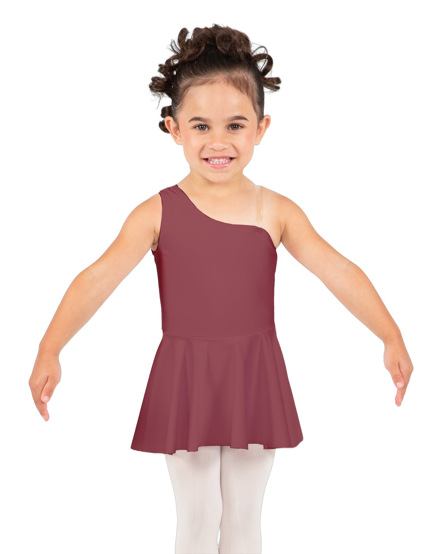 Solid Lycra One Shoulder Dress