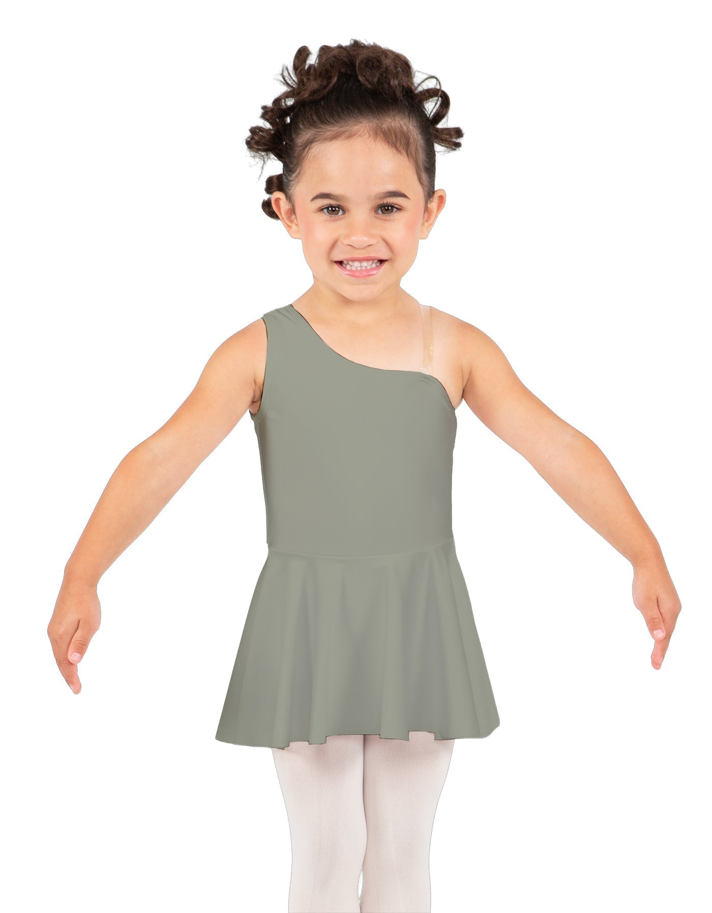 Solid Lycra One Shoulder Dress