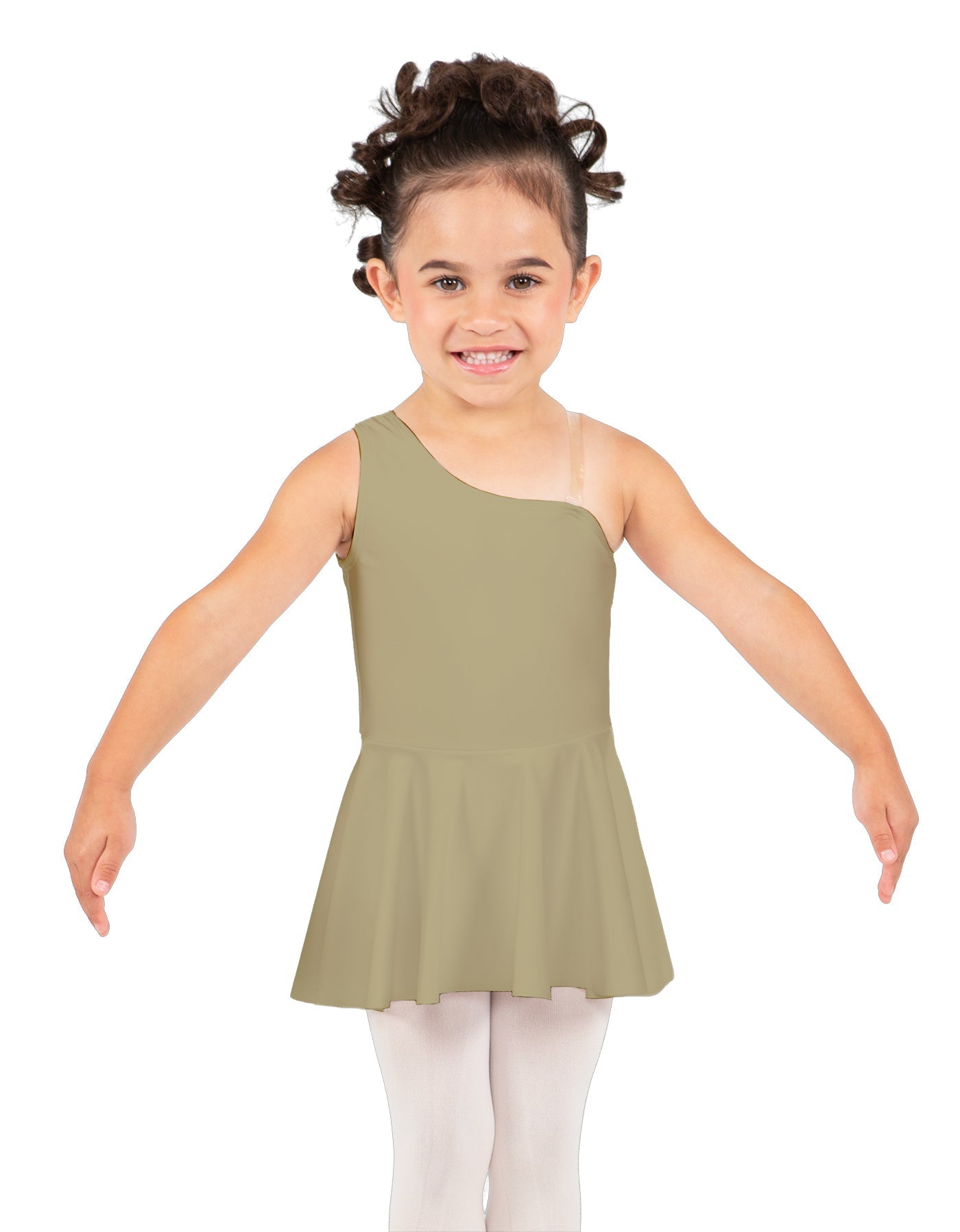 Solid Lycra One Shoulder Dress