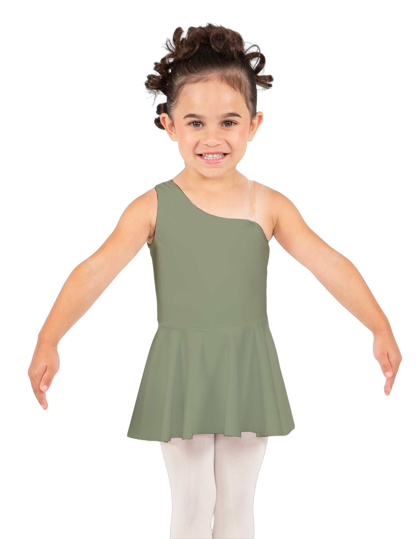 Solid Lycra One Shoulder Dress