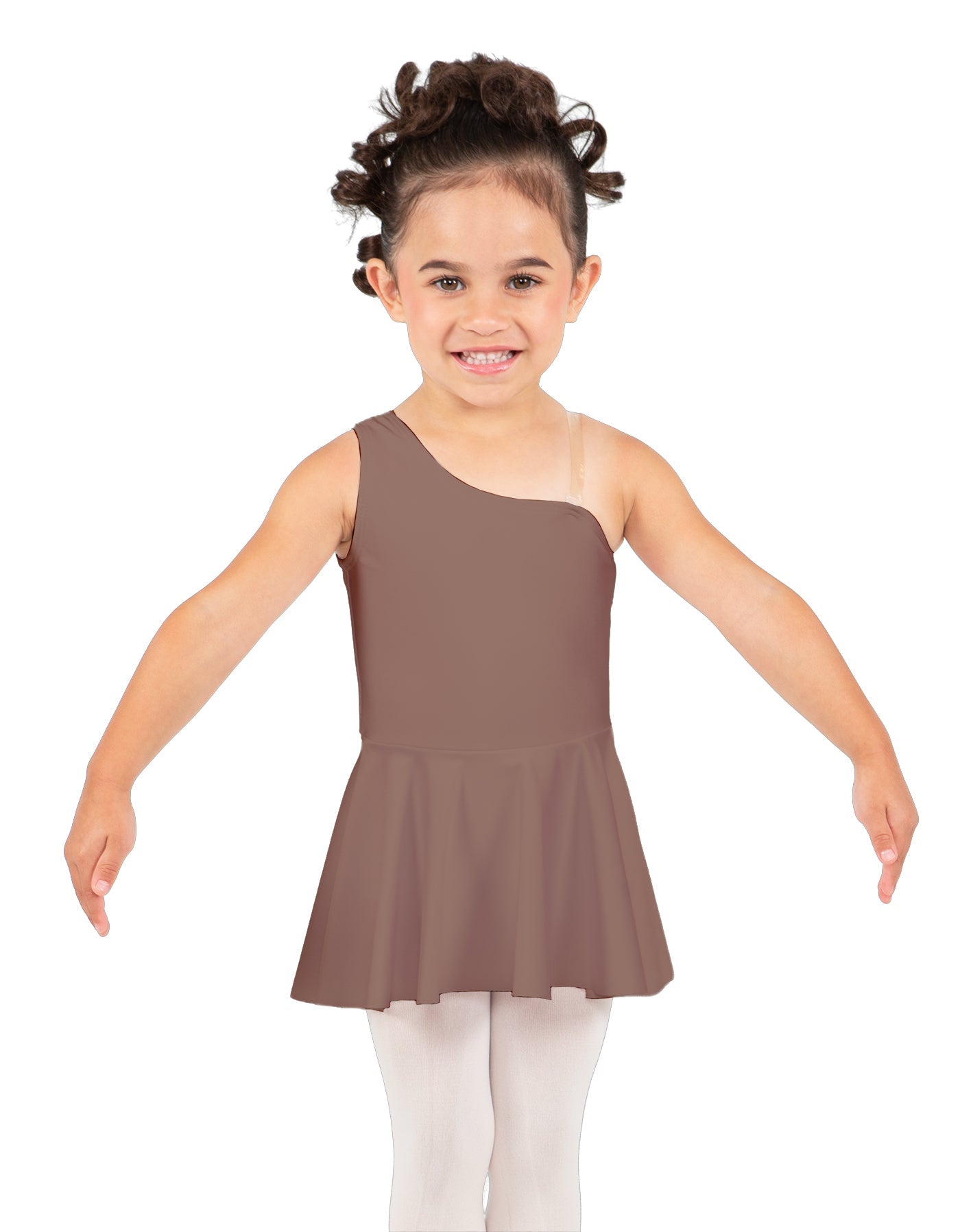 Solid Lycra One Shoulder Dress