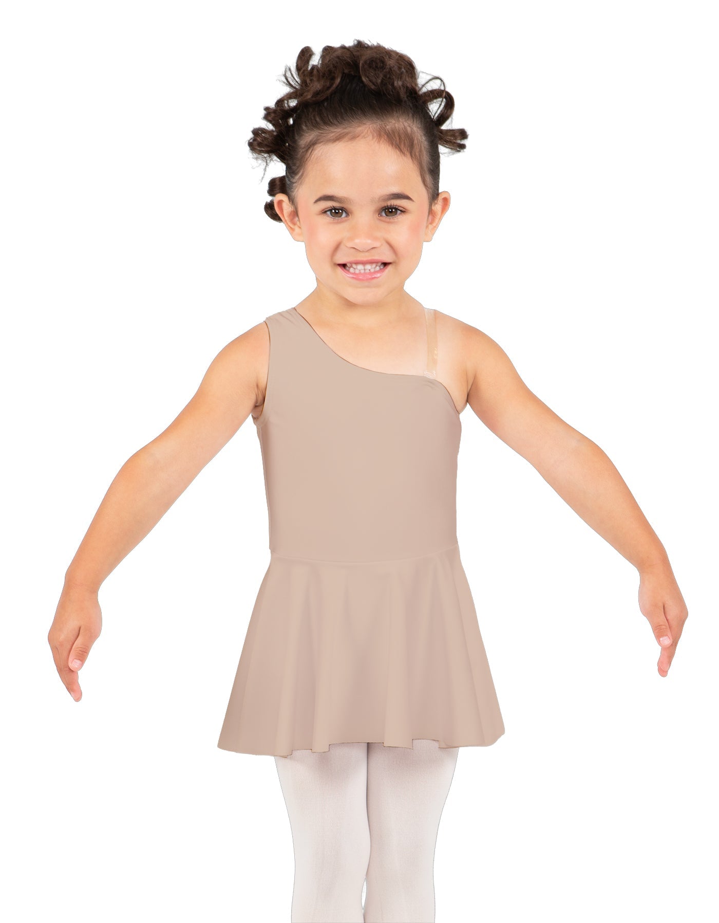 Solid Lycra One Shoulder Dress
