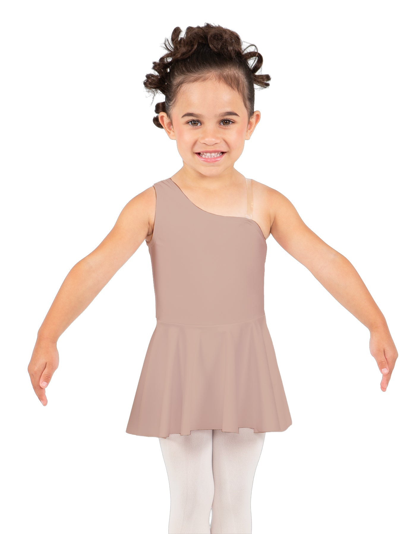 Solid Lycra One Shoulder Dress