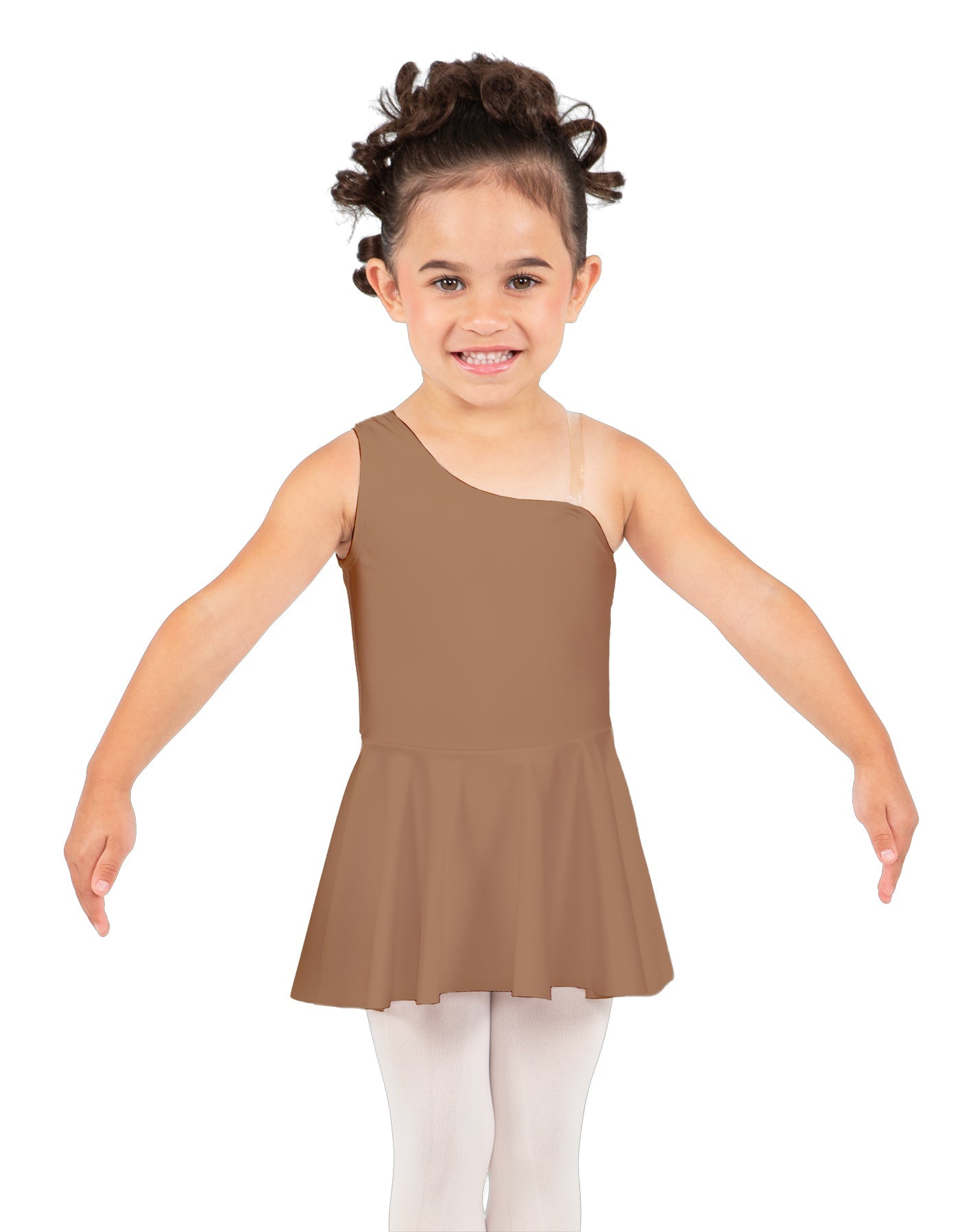 Solid Lycra One Shoulder Dress