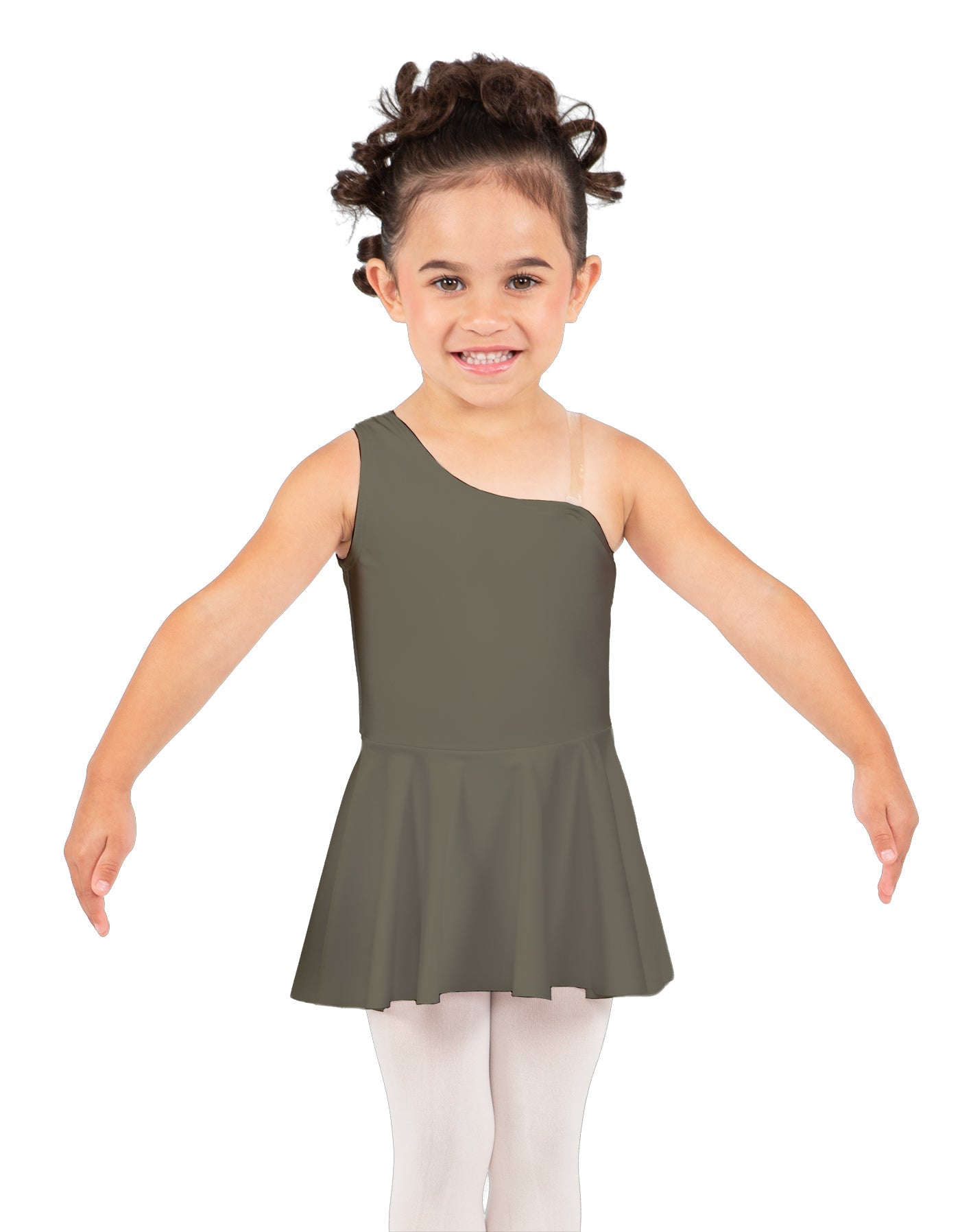Solid Lycra One Shoulder Dress