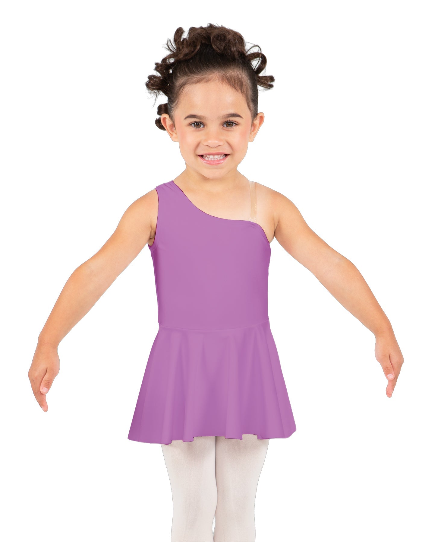 Solid Lycra One Shoulder Dress