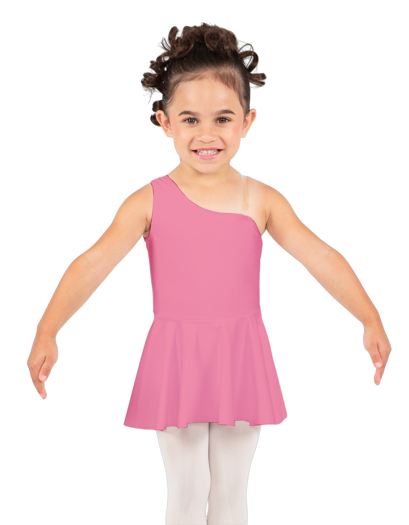 Solid Lycra One Shoulder Dress