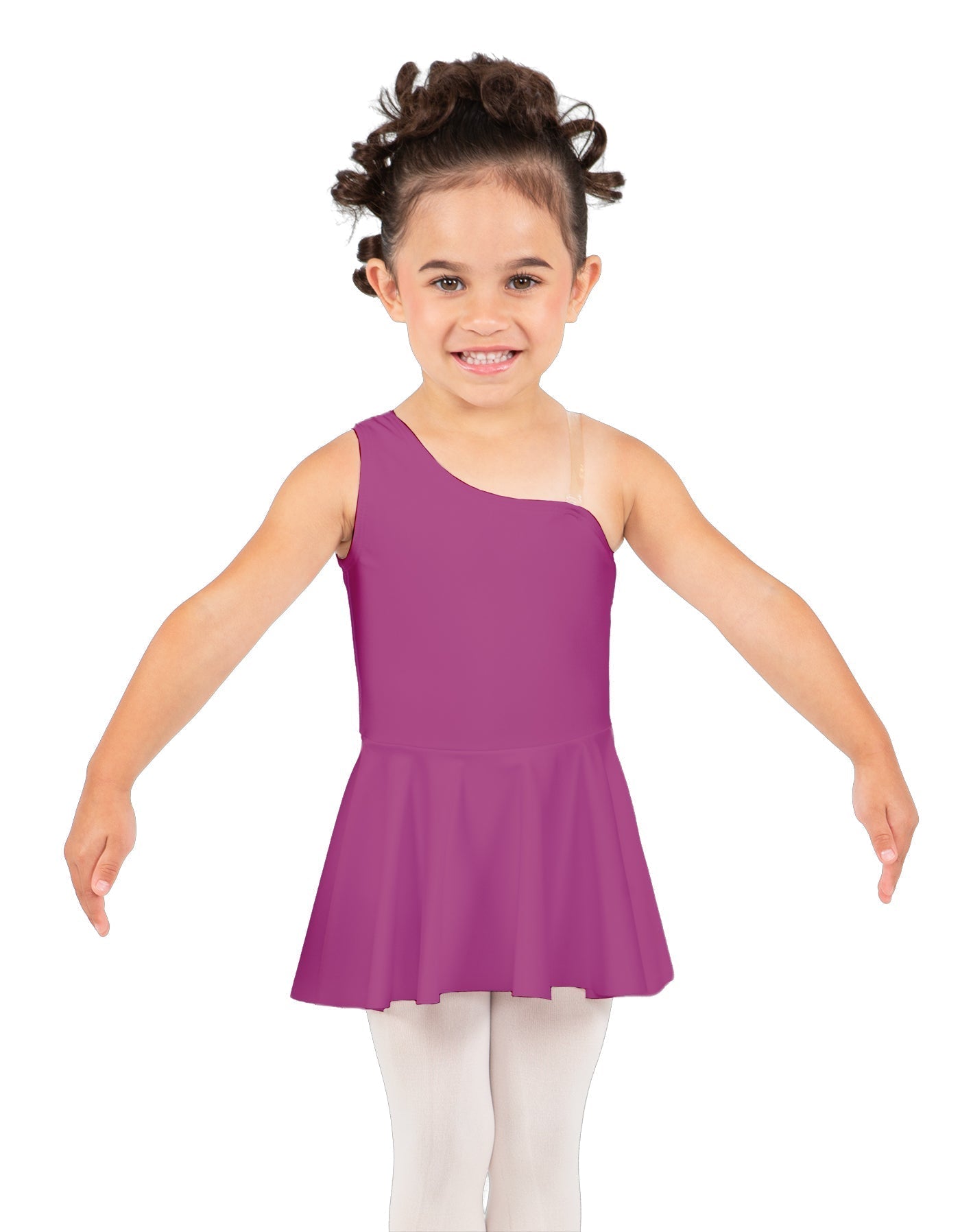 Solid Lycra One Shoulder Dress