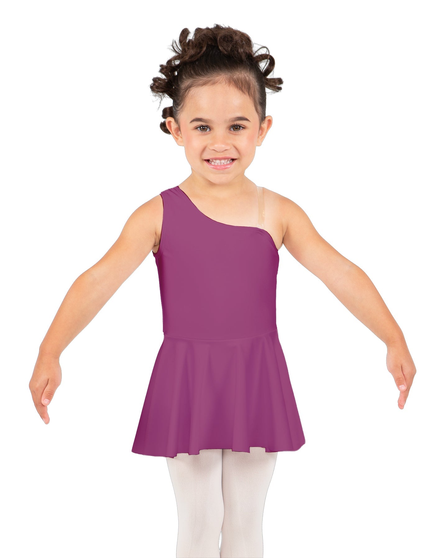 Solid Lycra One Shoulder Dress