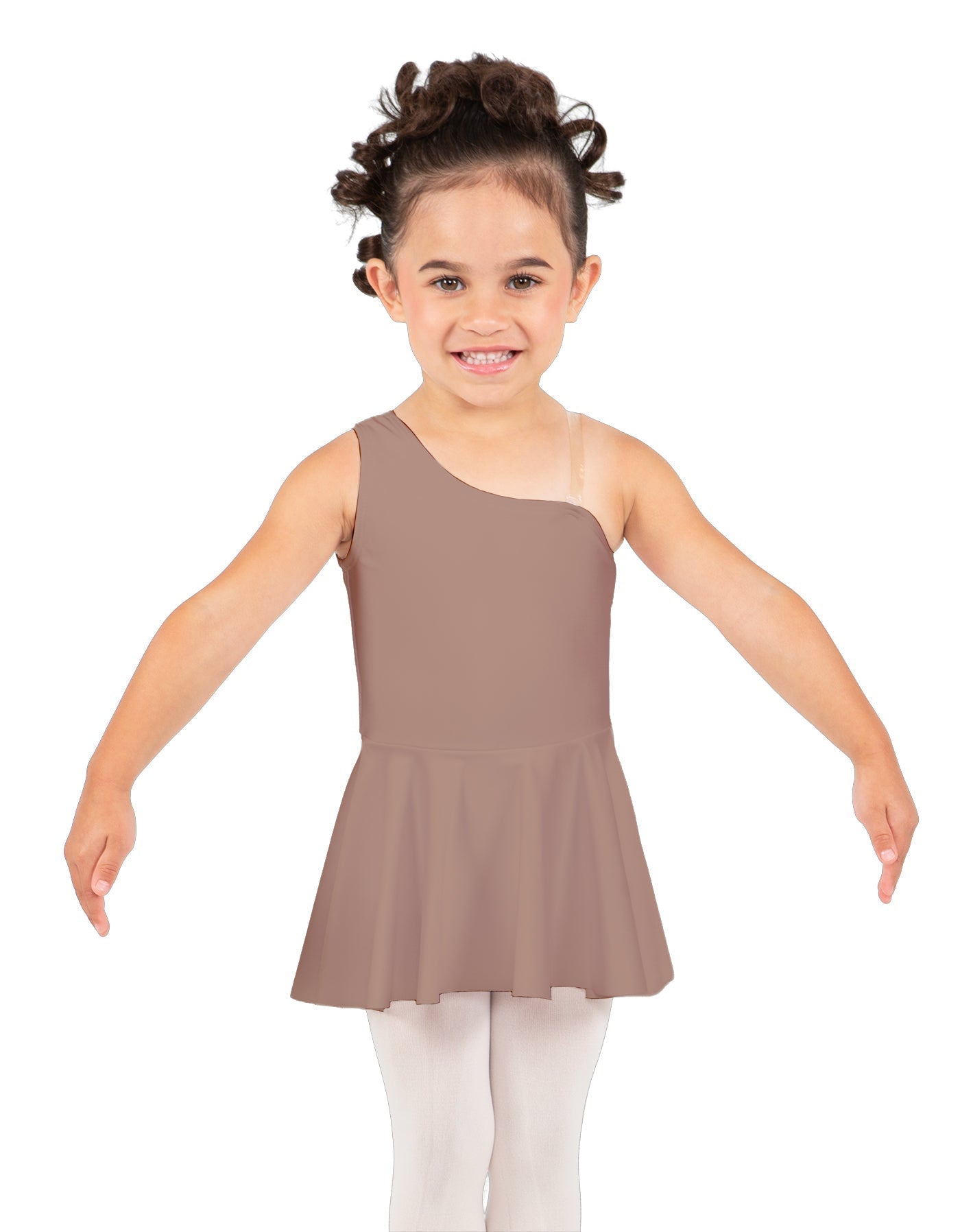 Solid Lycra One Shoulder Dress