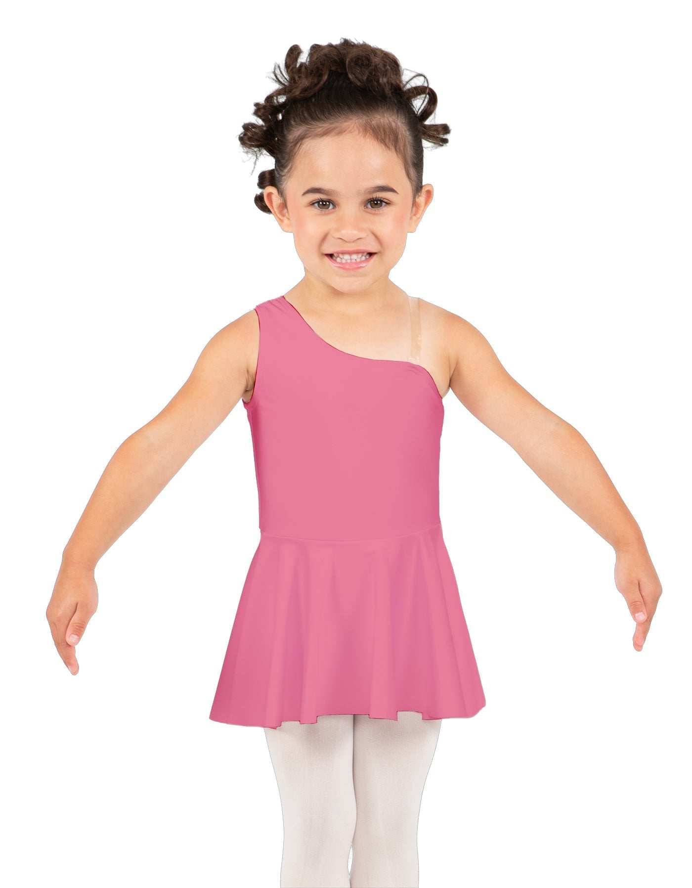 Solid Lycra One Shoulder Dress