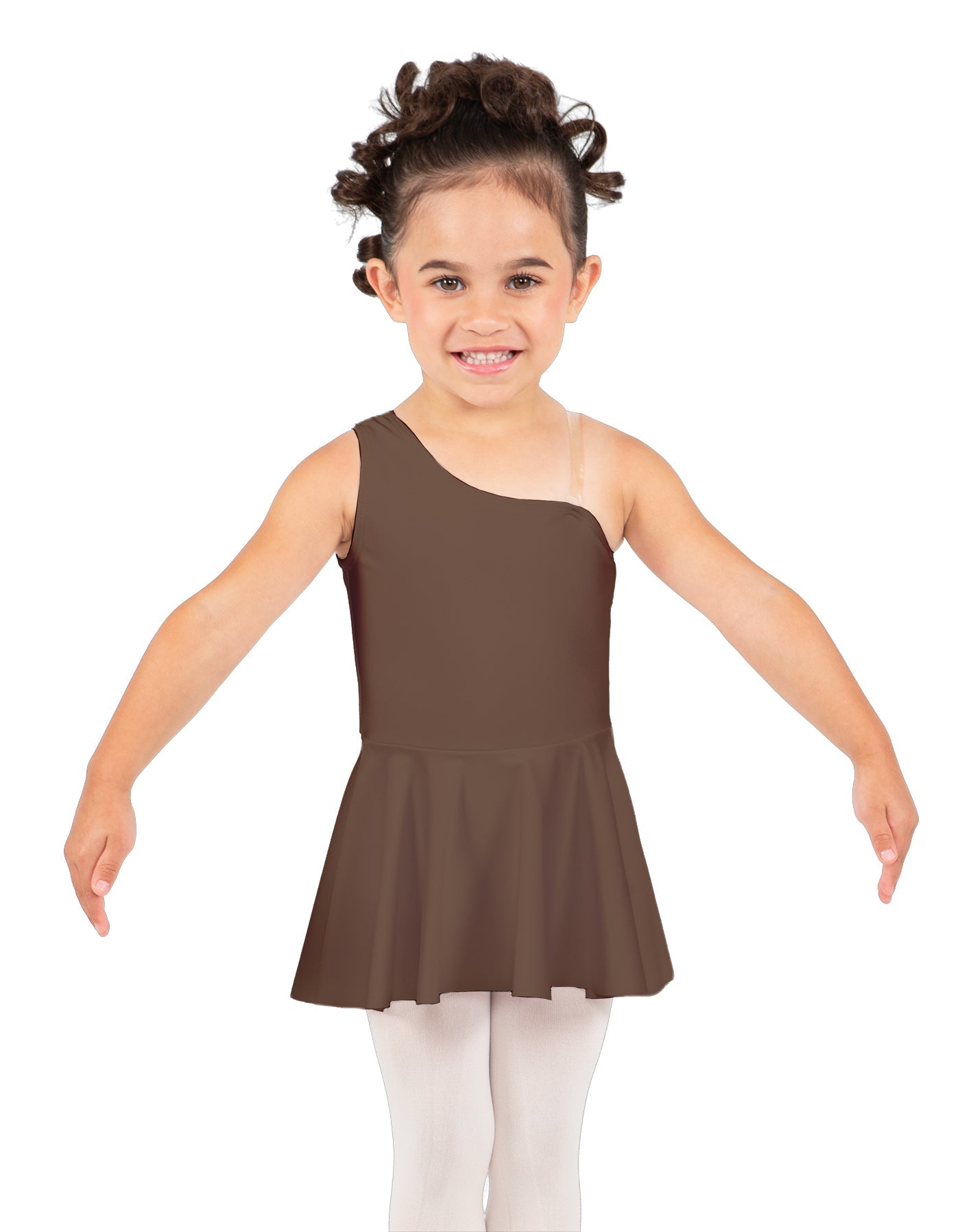 Solid Lycra One Shoulder Dress