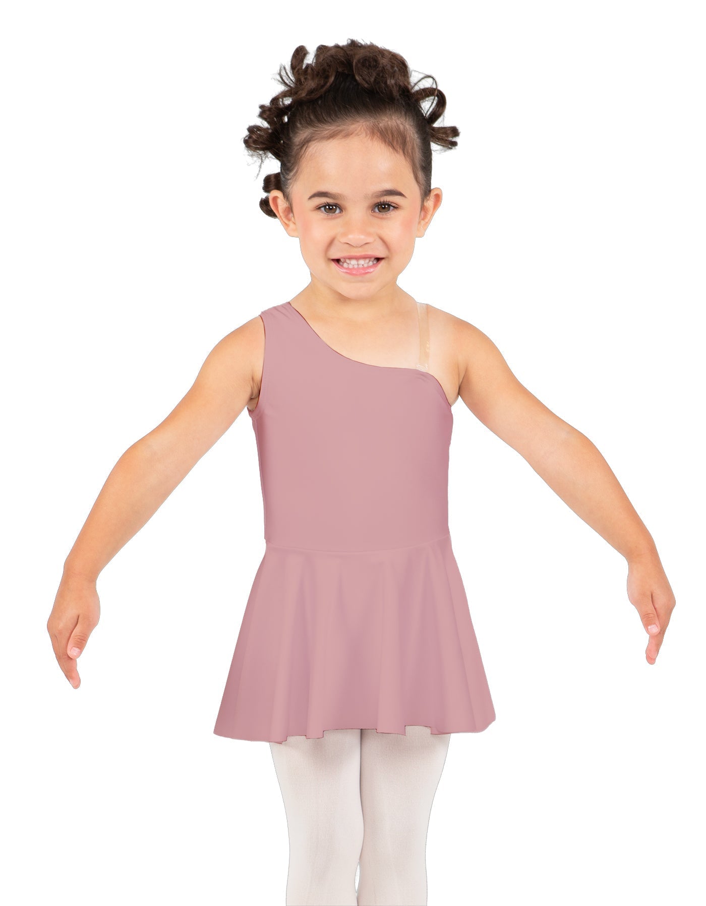 Solid Lycra One Shoulder Dress