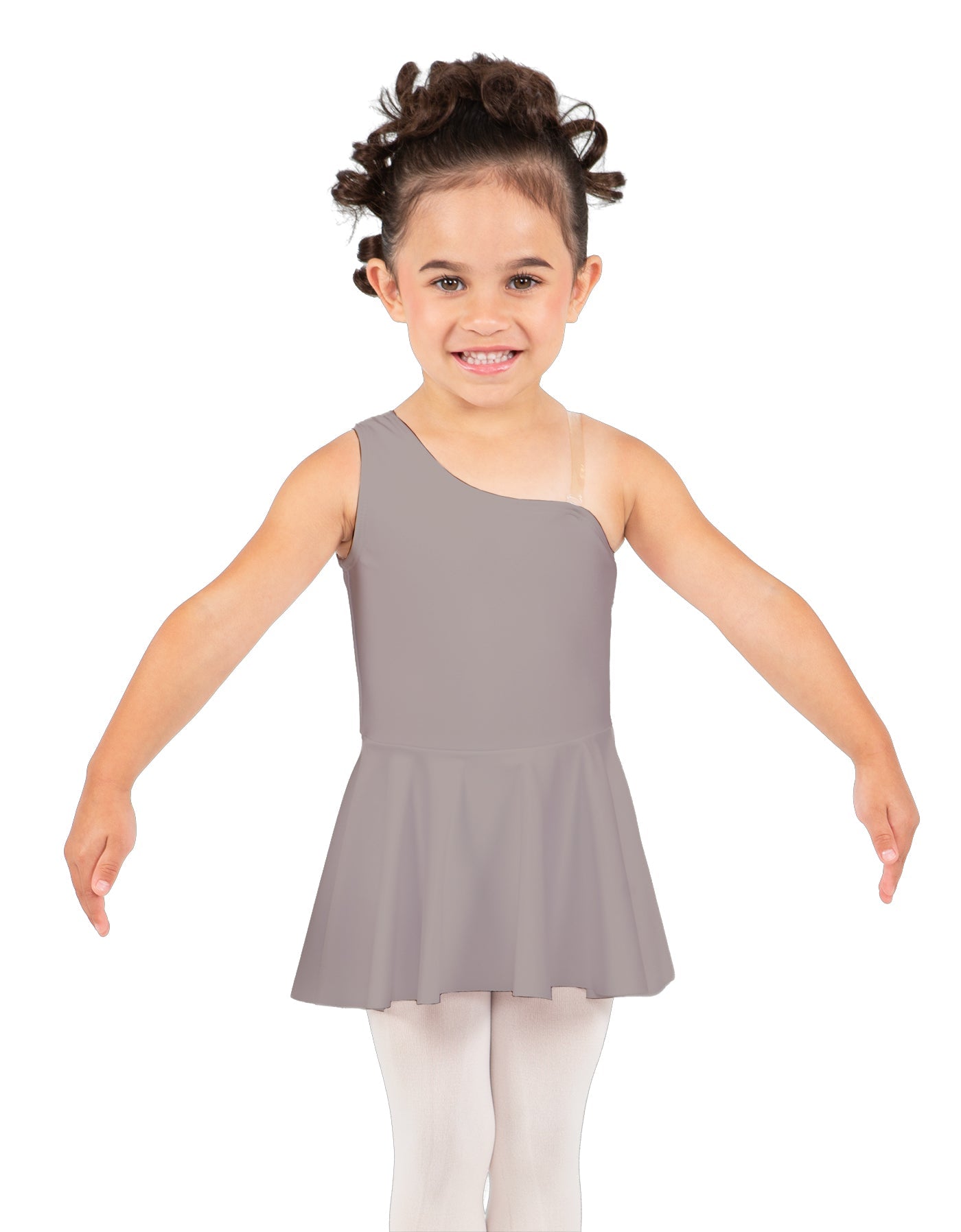 Solid Lycra One Shoulder Dress