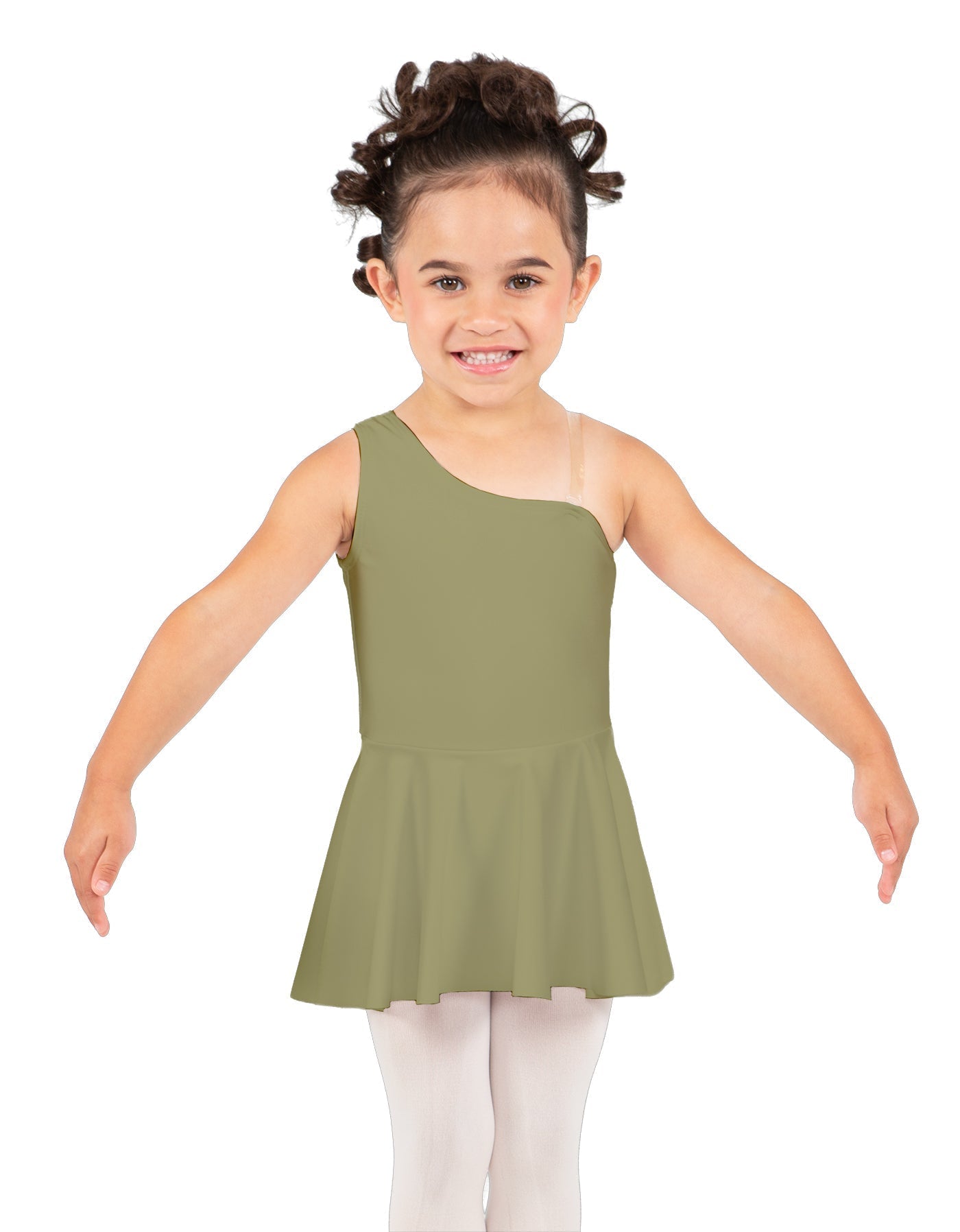 Solid Lycra One Shoulder Dress