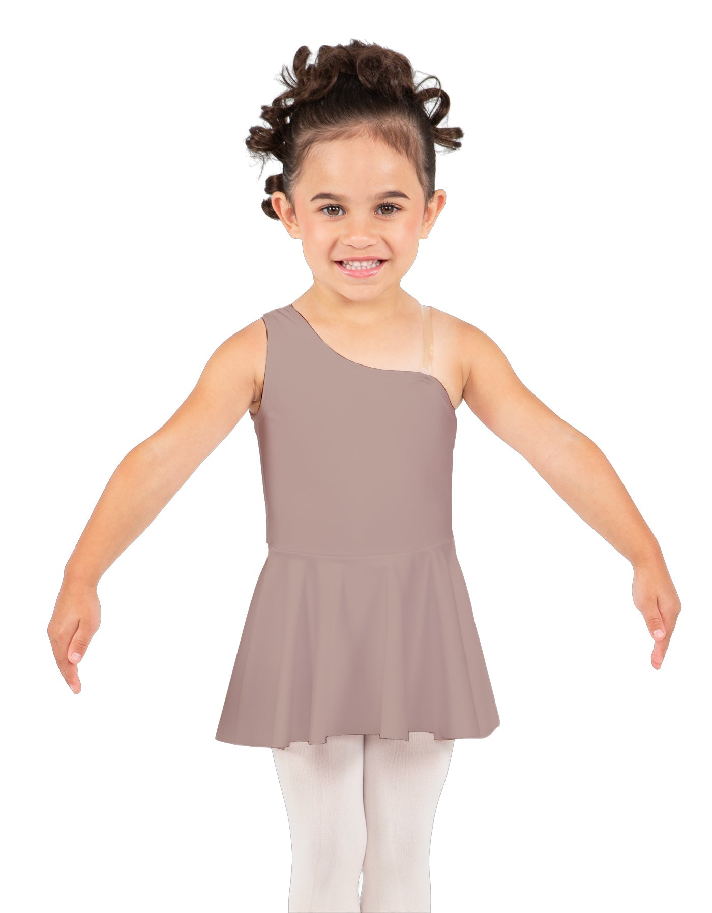 Solid Lycra One Shoulder Dress