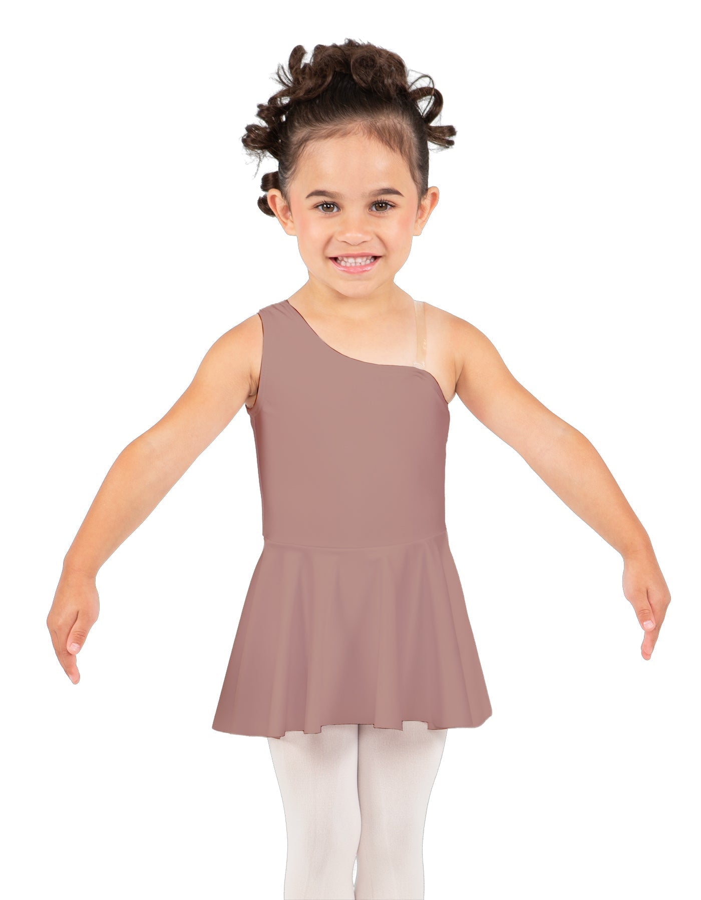 Solid Lycra One Shoulder Dress