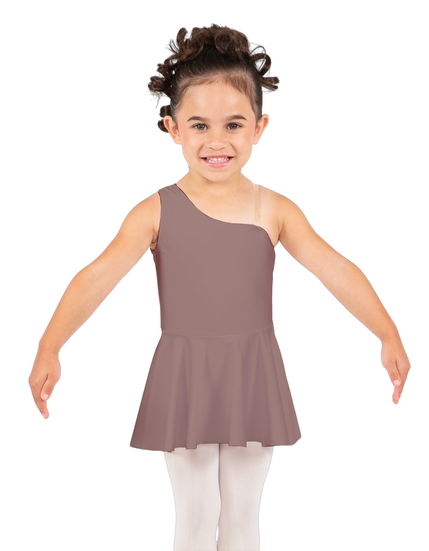 Solid Lycra One Shoulder Dress