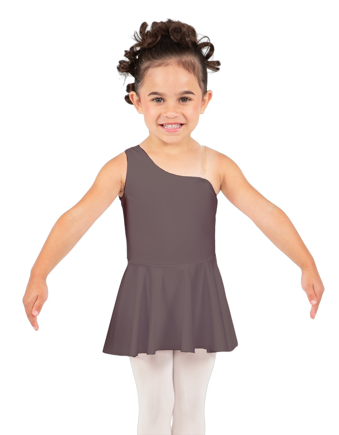Solid Lycra One Shoulder Dress