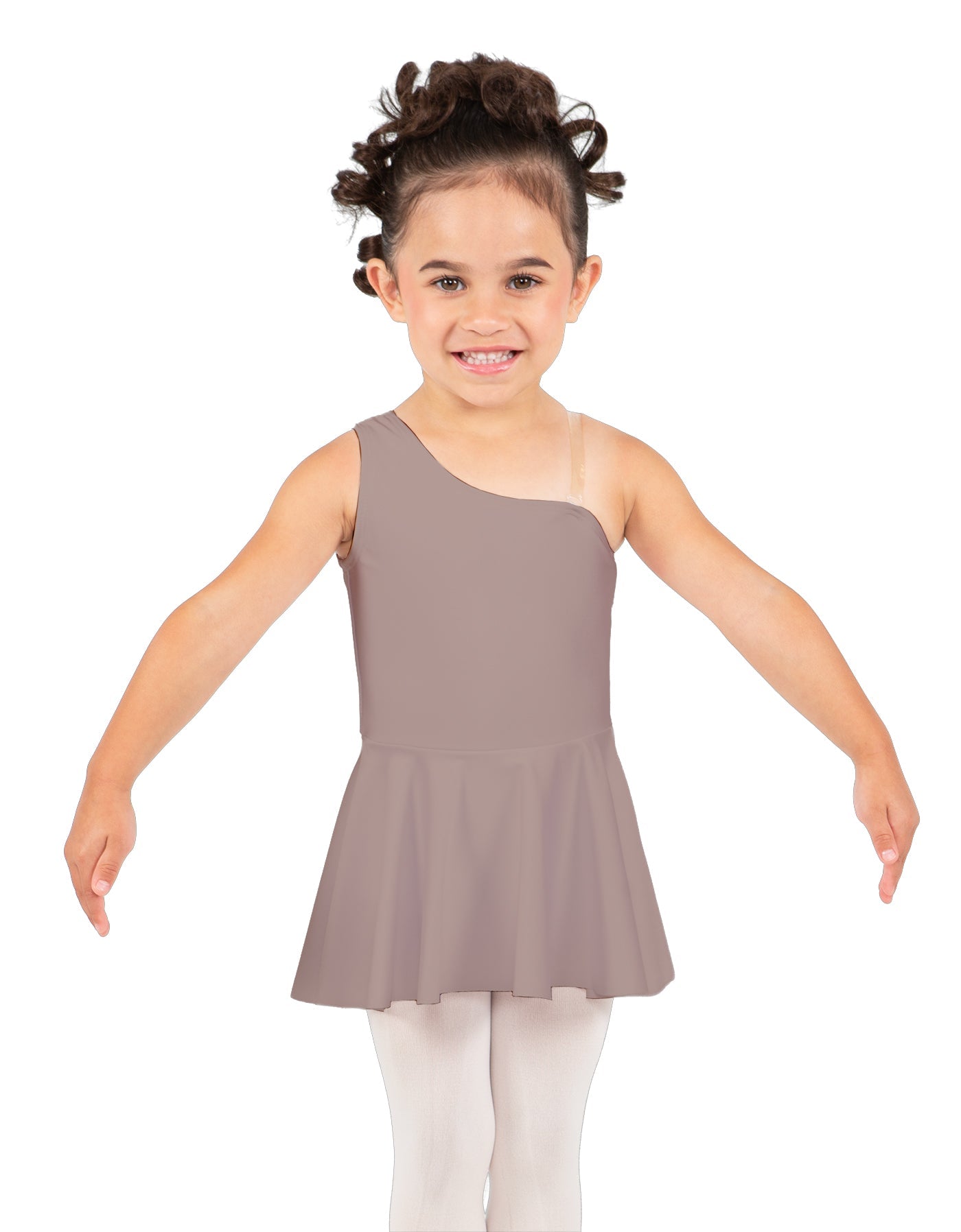 Solid Lycra One Shoulder Dress