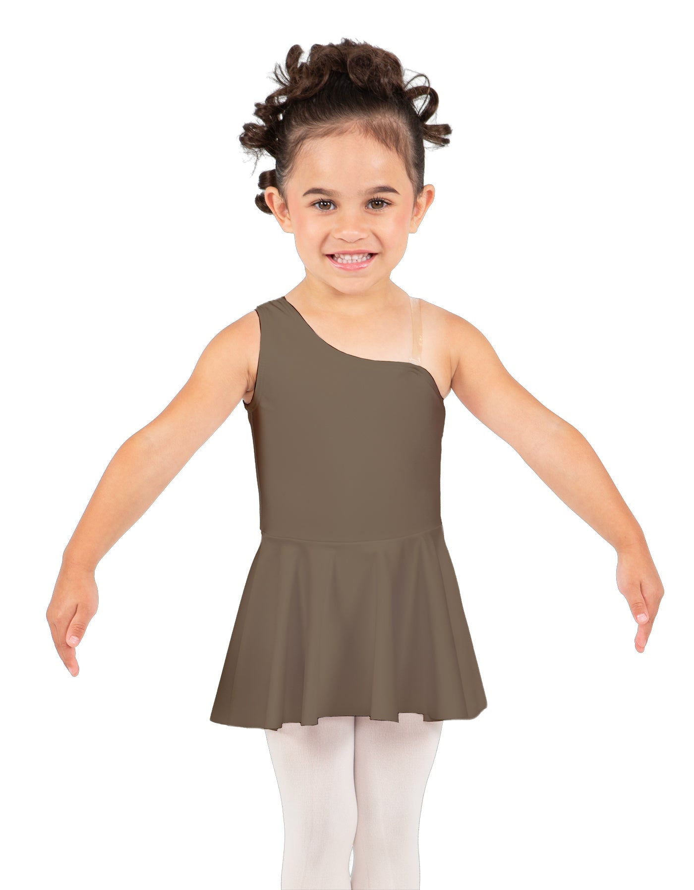 Solid Lycra One Shoulder Dress