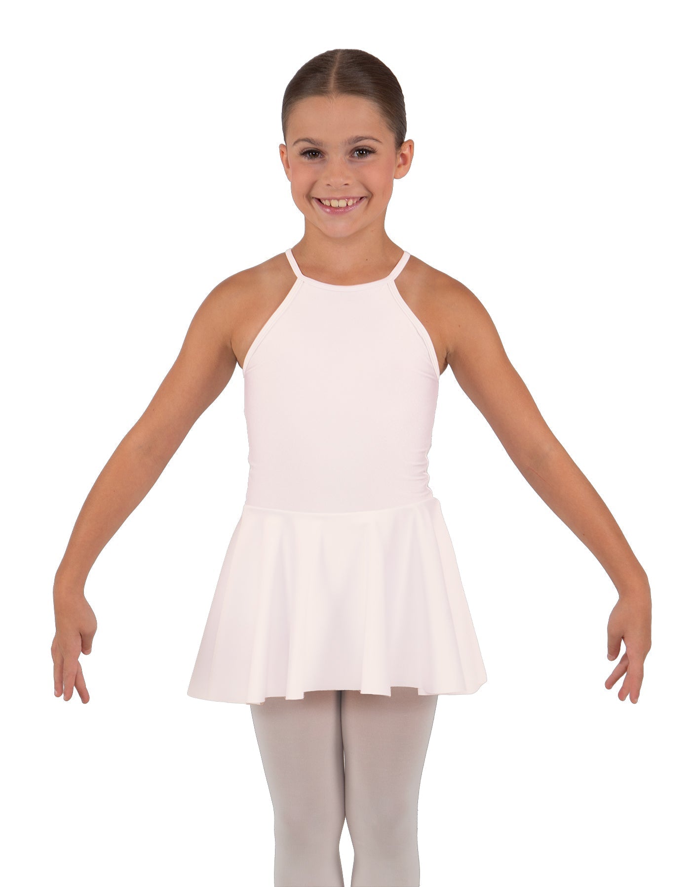 Solid Lycra Halter Binding Dress