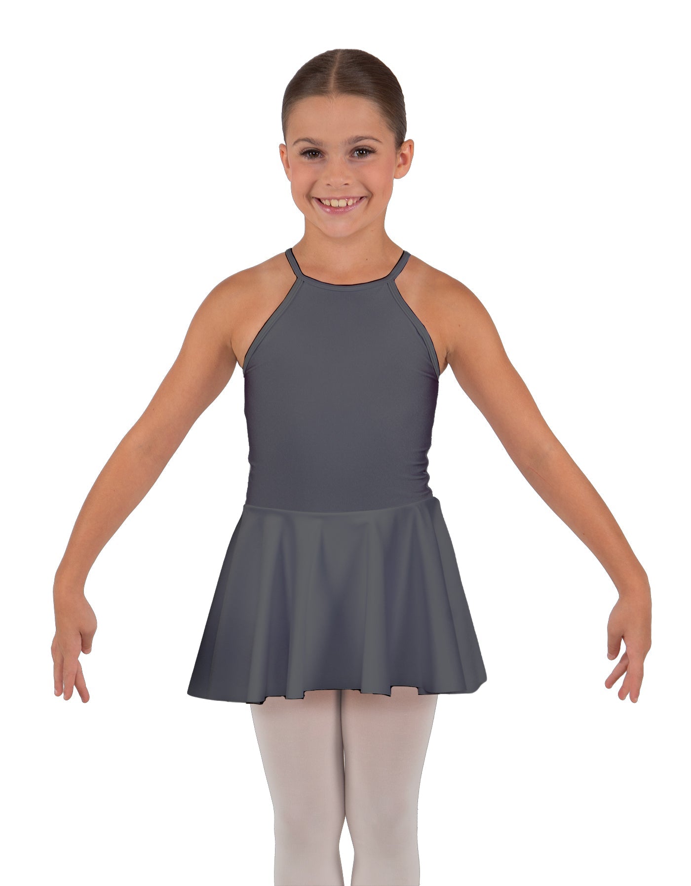 Solid Lycra Halter Binding Dress
