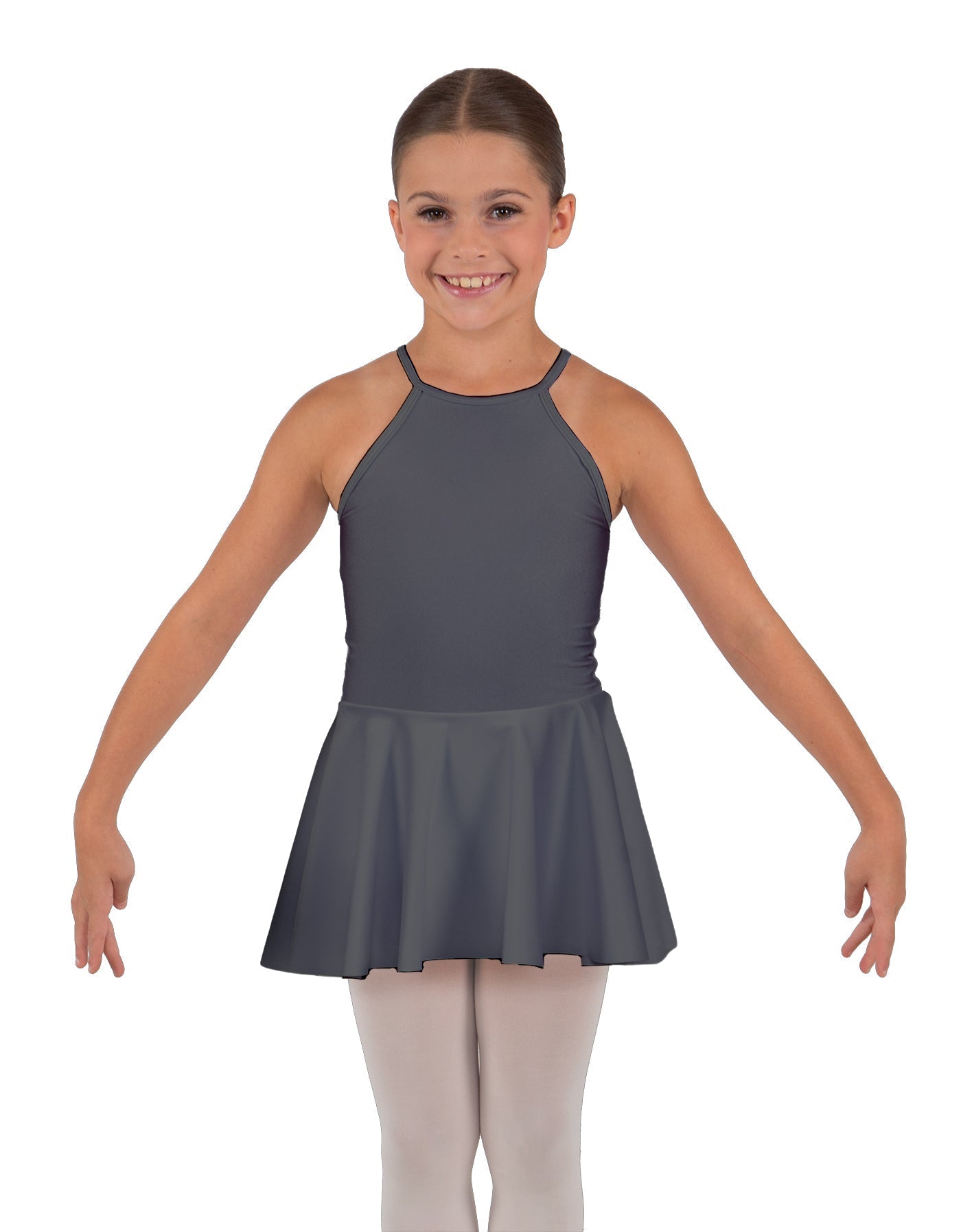 Solid Lycra Halter Binding Dress