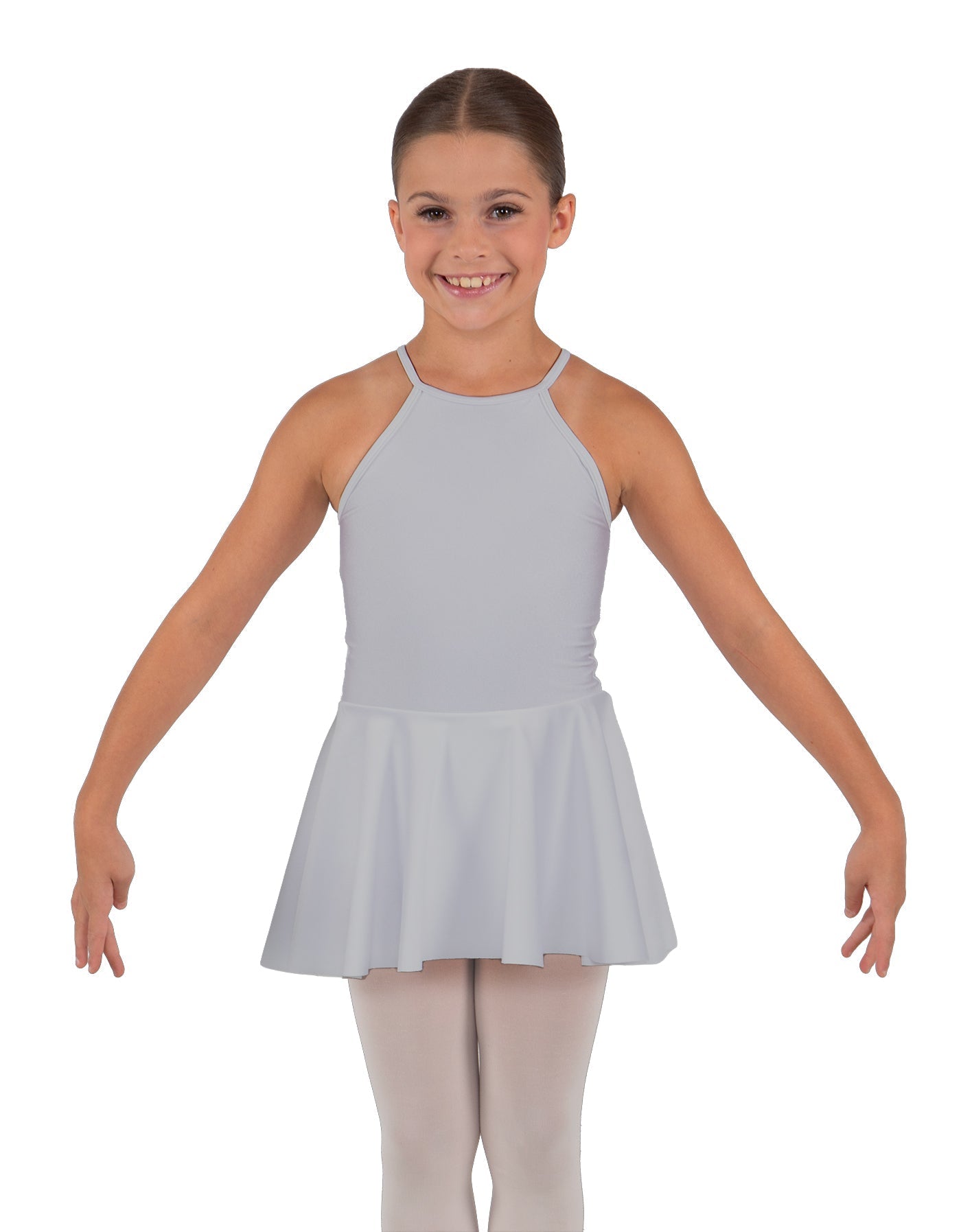 Solid Lycra Halter Binding Dress