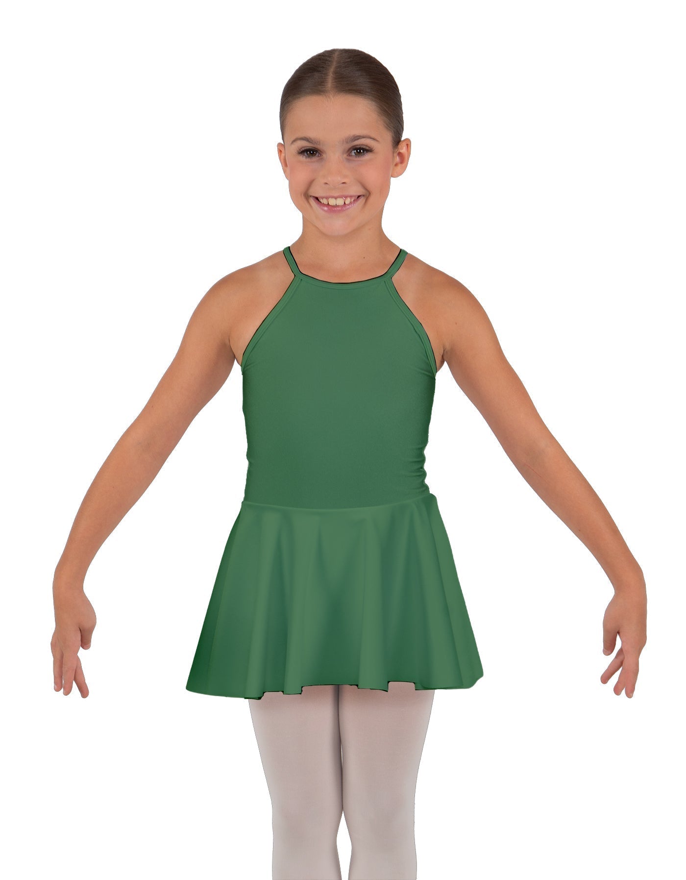 Solid Lycra Halter Binding Dress