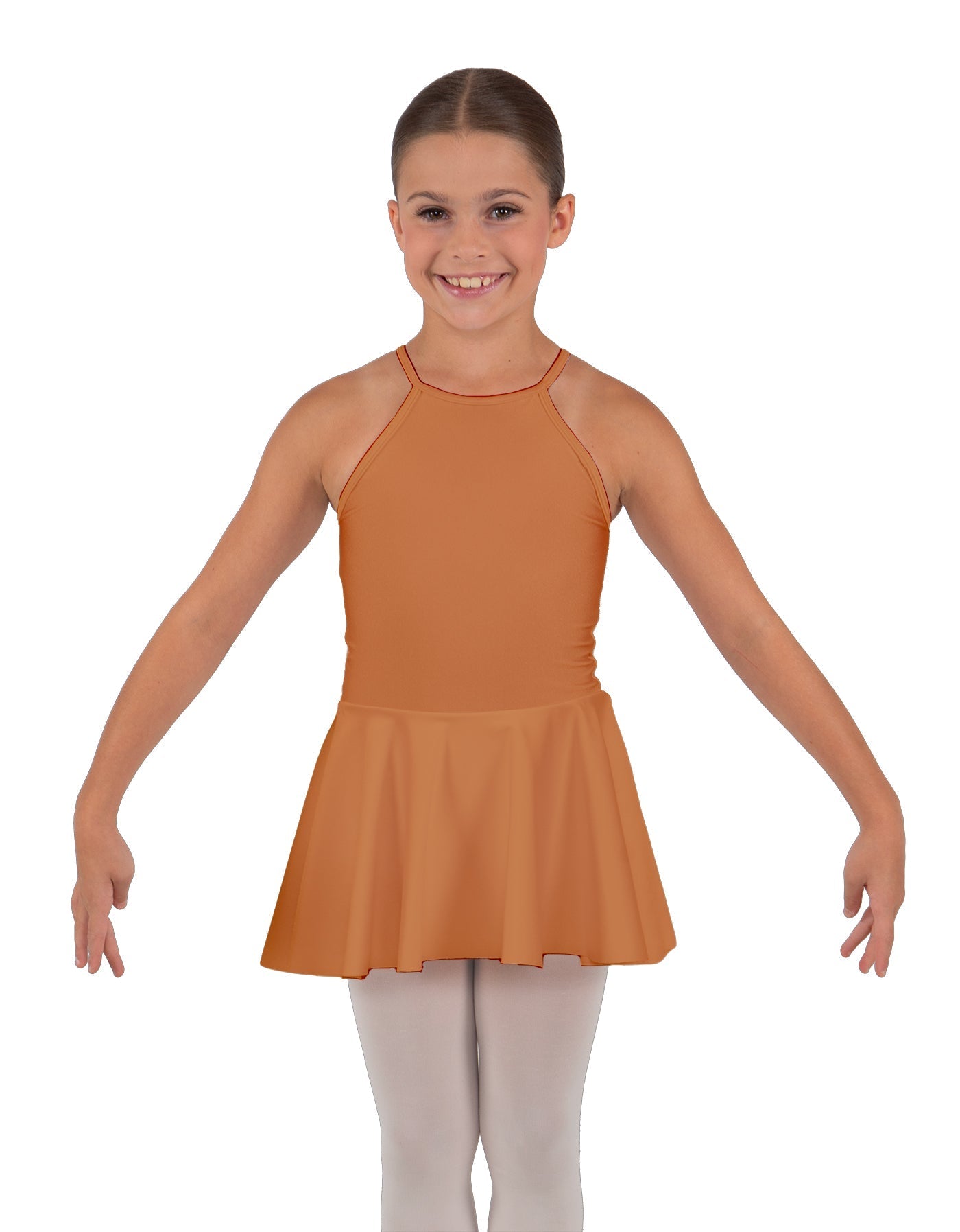Solid Lycra Halter Binding Dress
