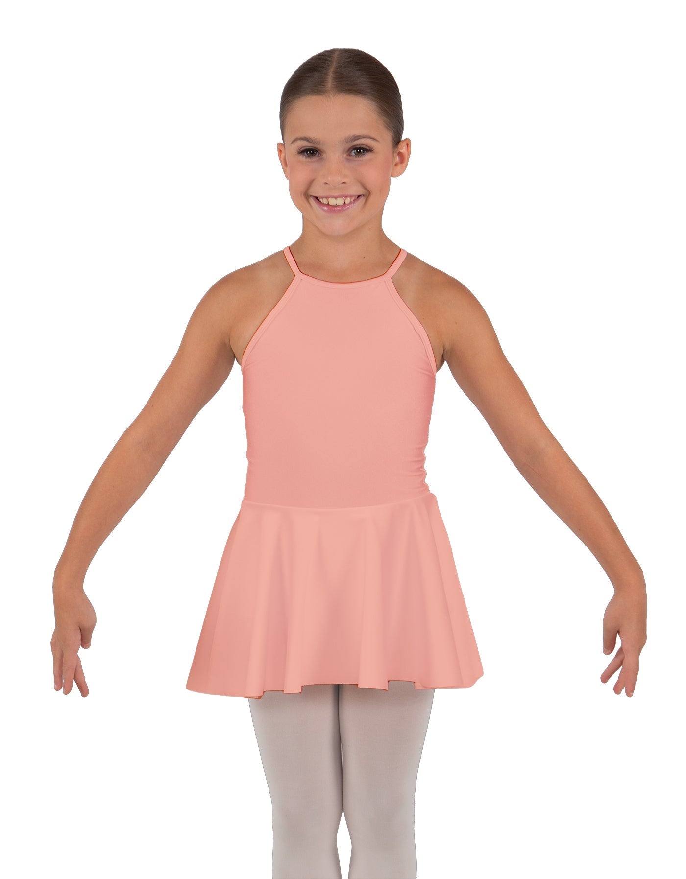 Solid Lycra Halter Binding Dress