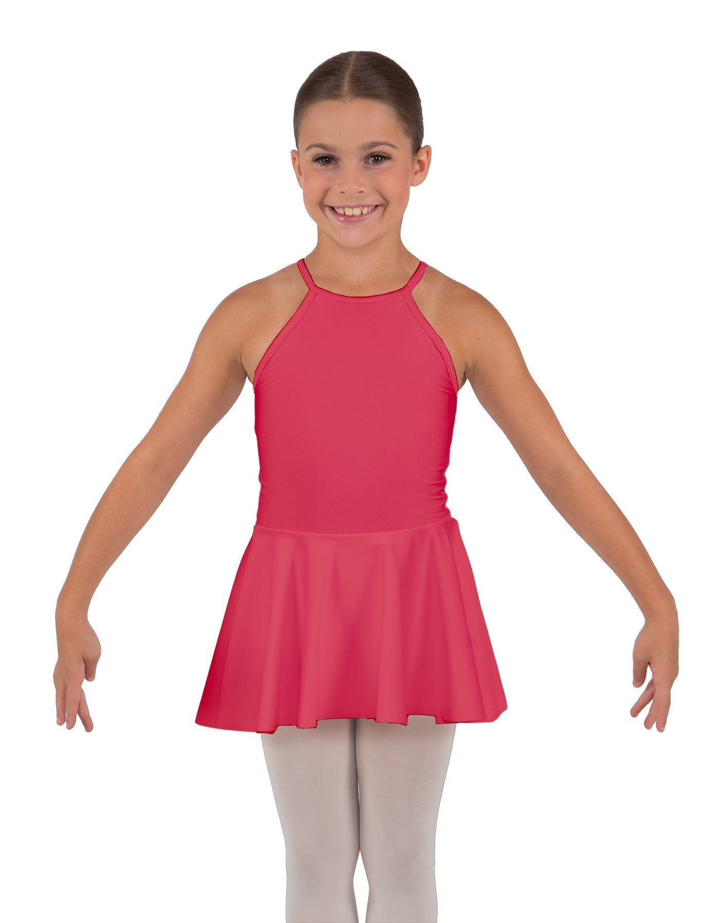 Solid Lycra Halter Binding Dress