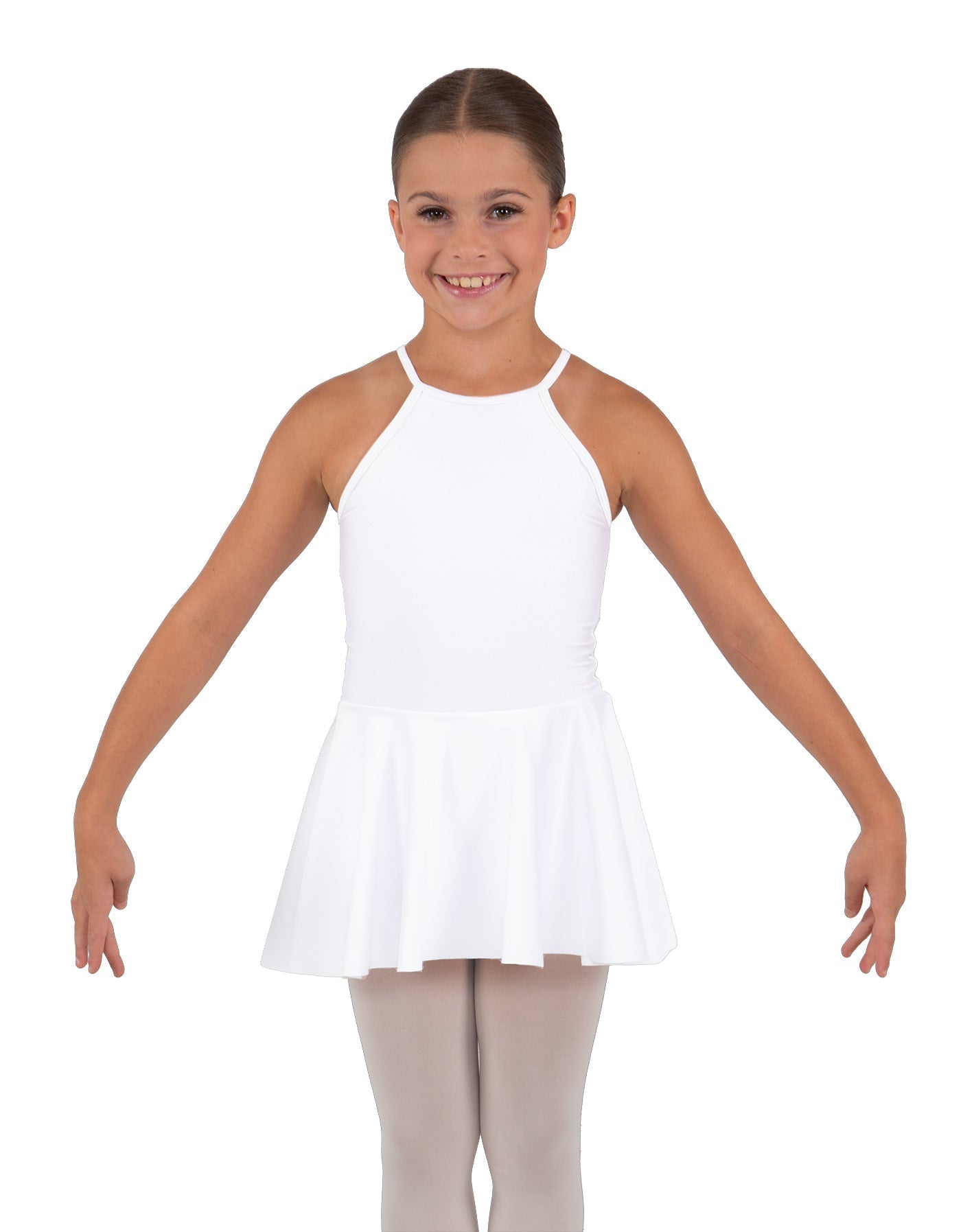 Solid Lycra Halter Binding Dress