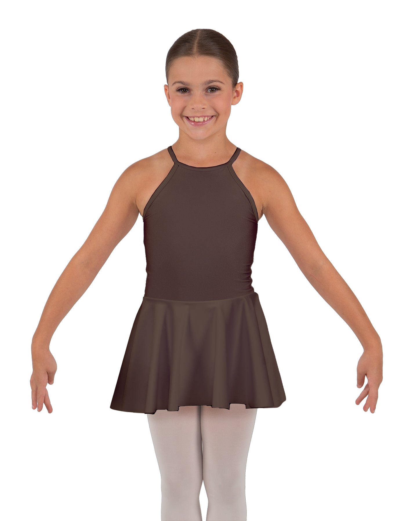Solid Lycra Halter Binding Dress