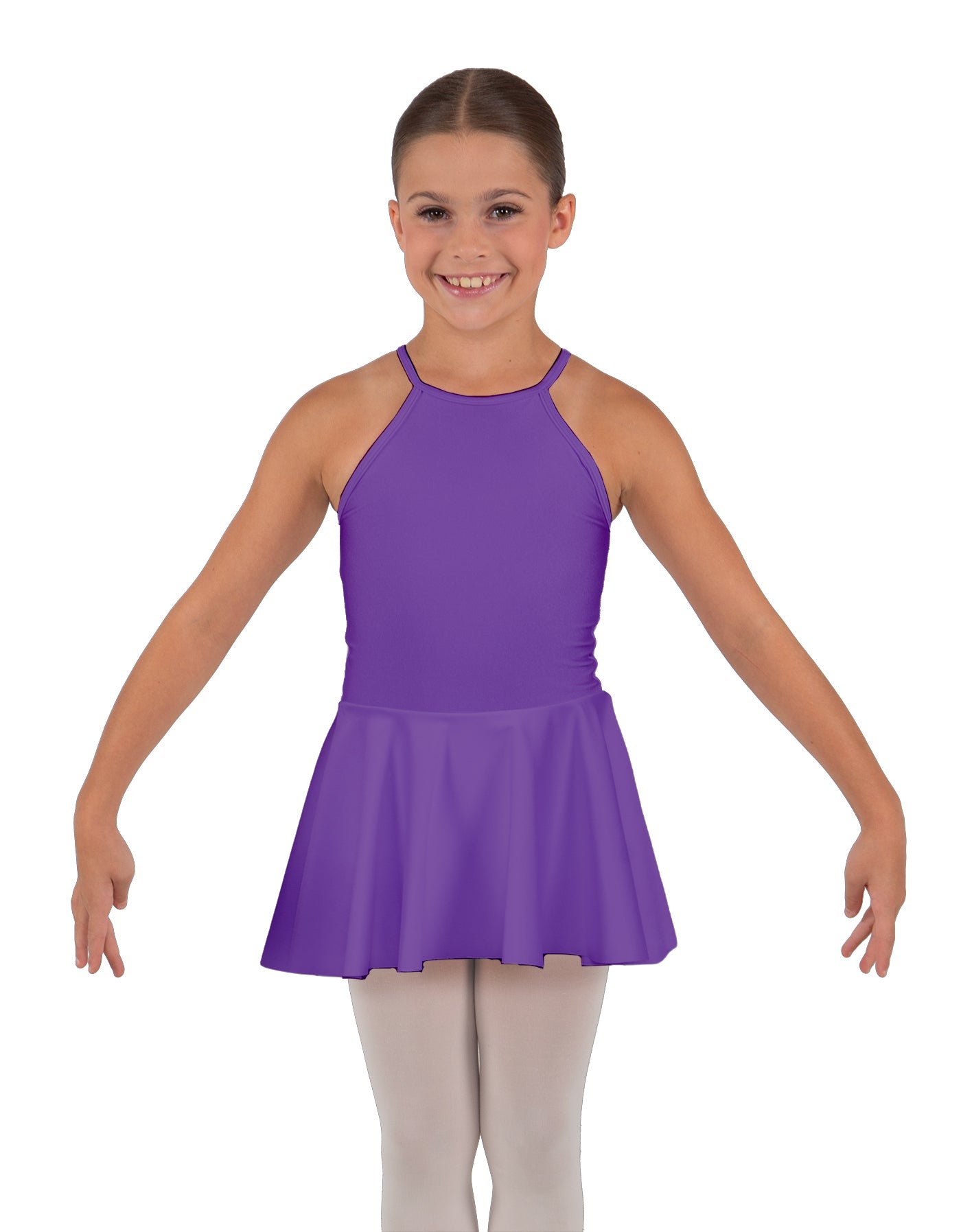 Solid Lycra Halter Binding Dress