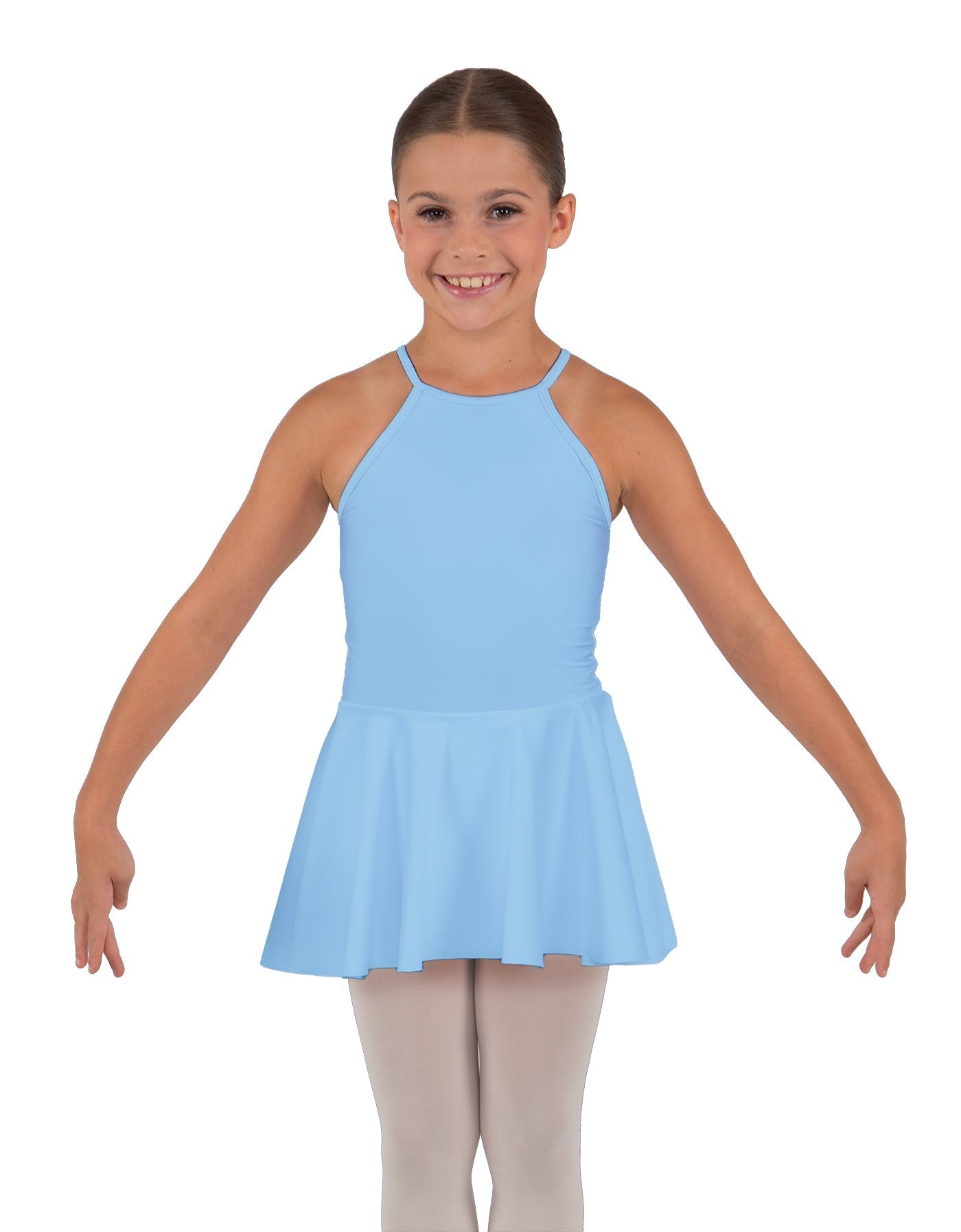 Solid Lycra Halter Binding Dress