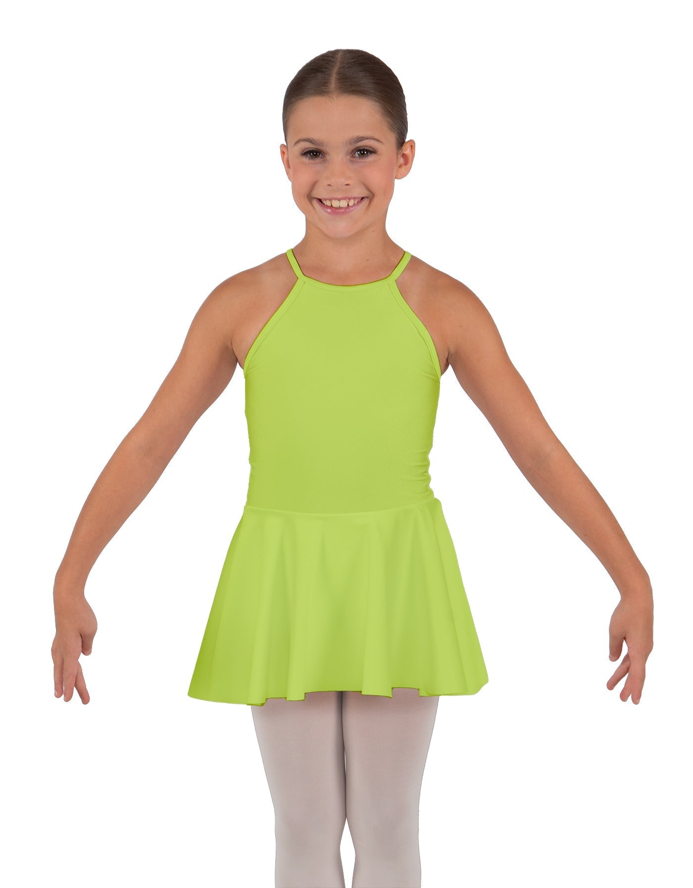 Solid Lycra Halter Binding Dress