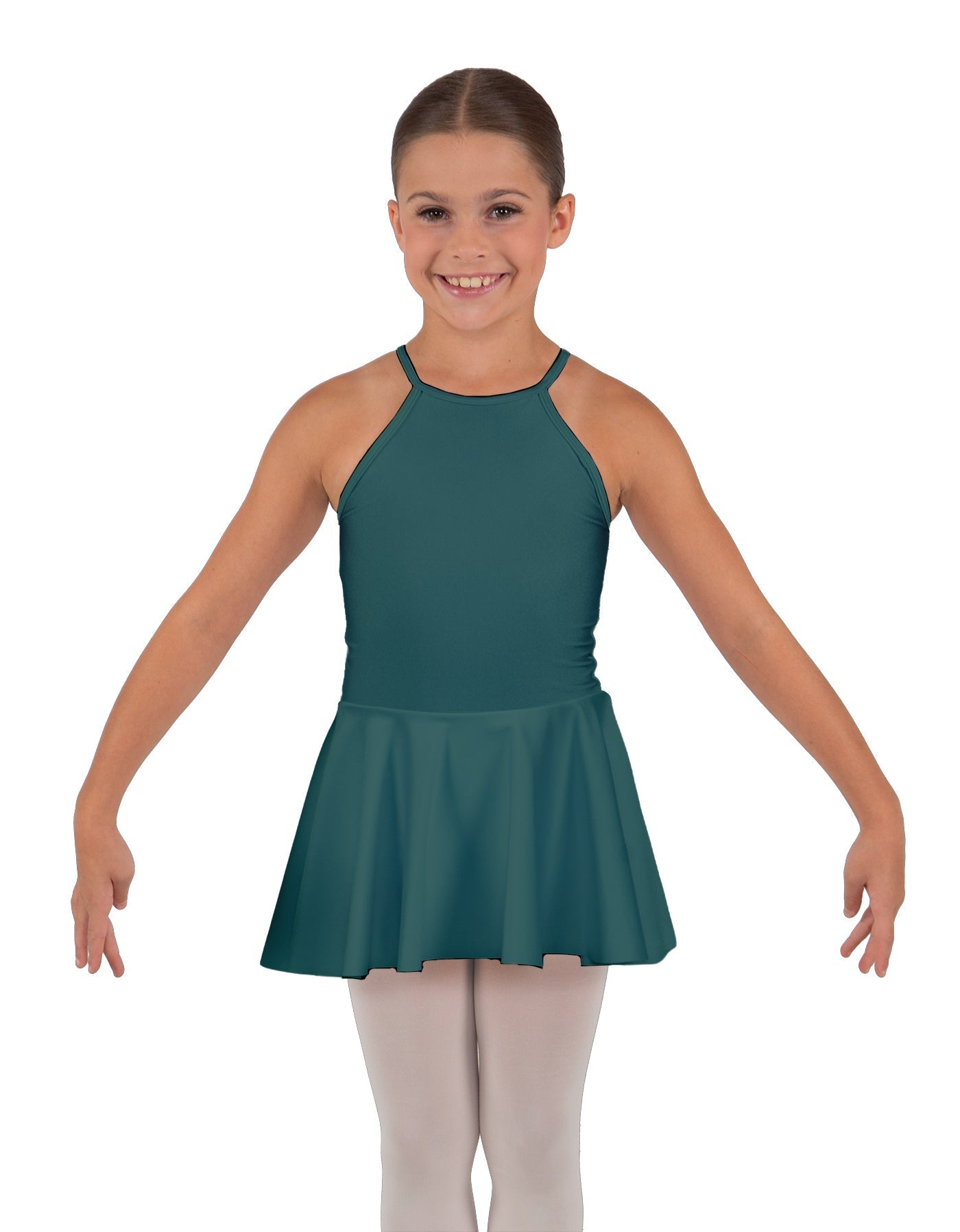 Solid Lycra Halter Binding Dress