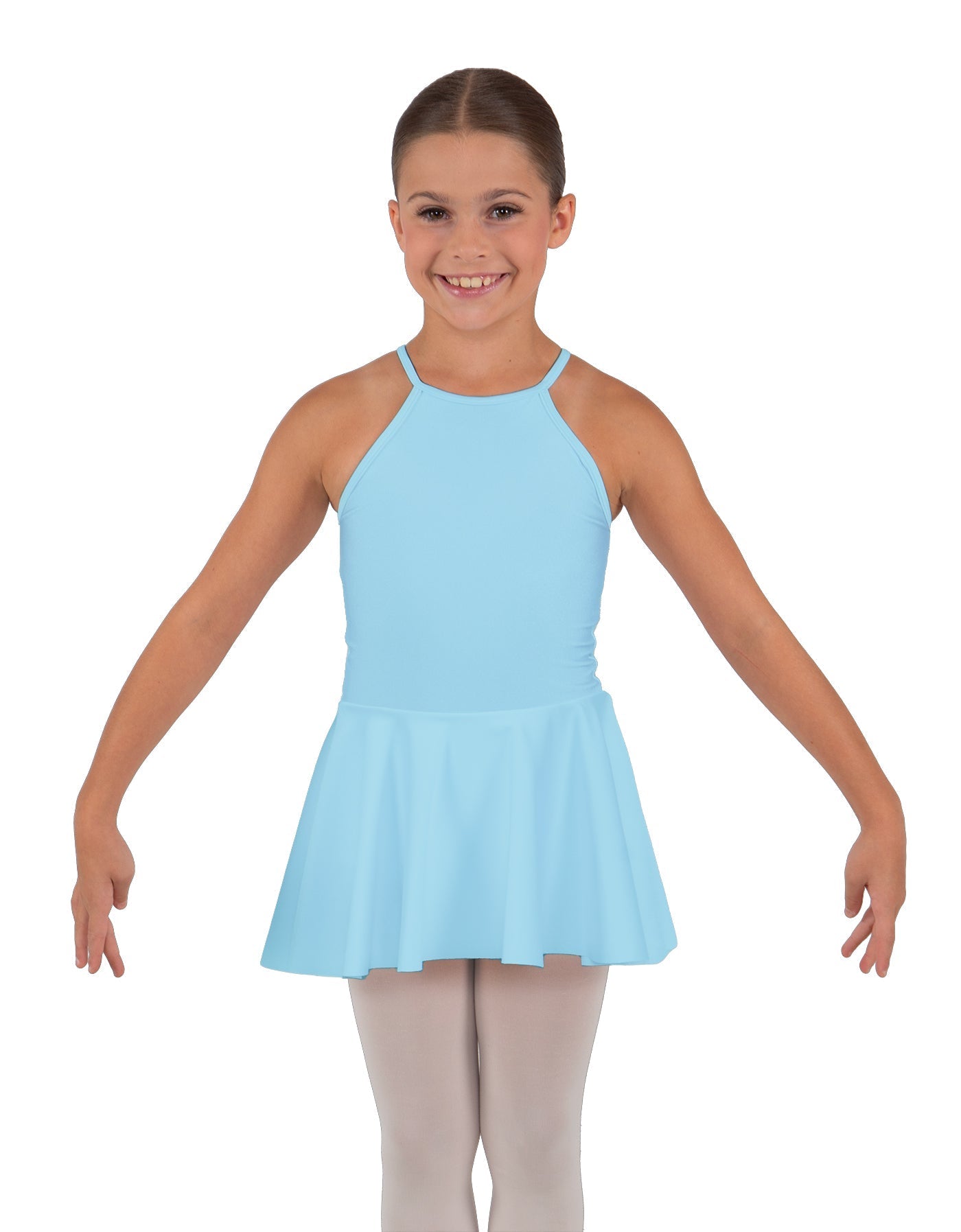 Solid Lycra Halter Binding Dress