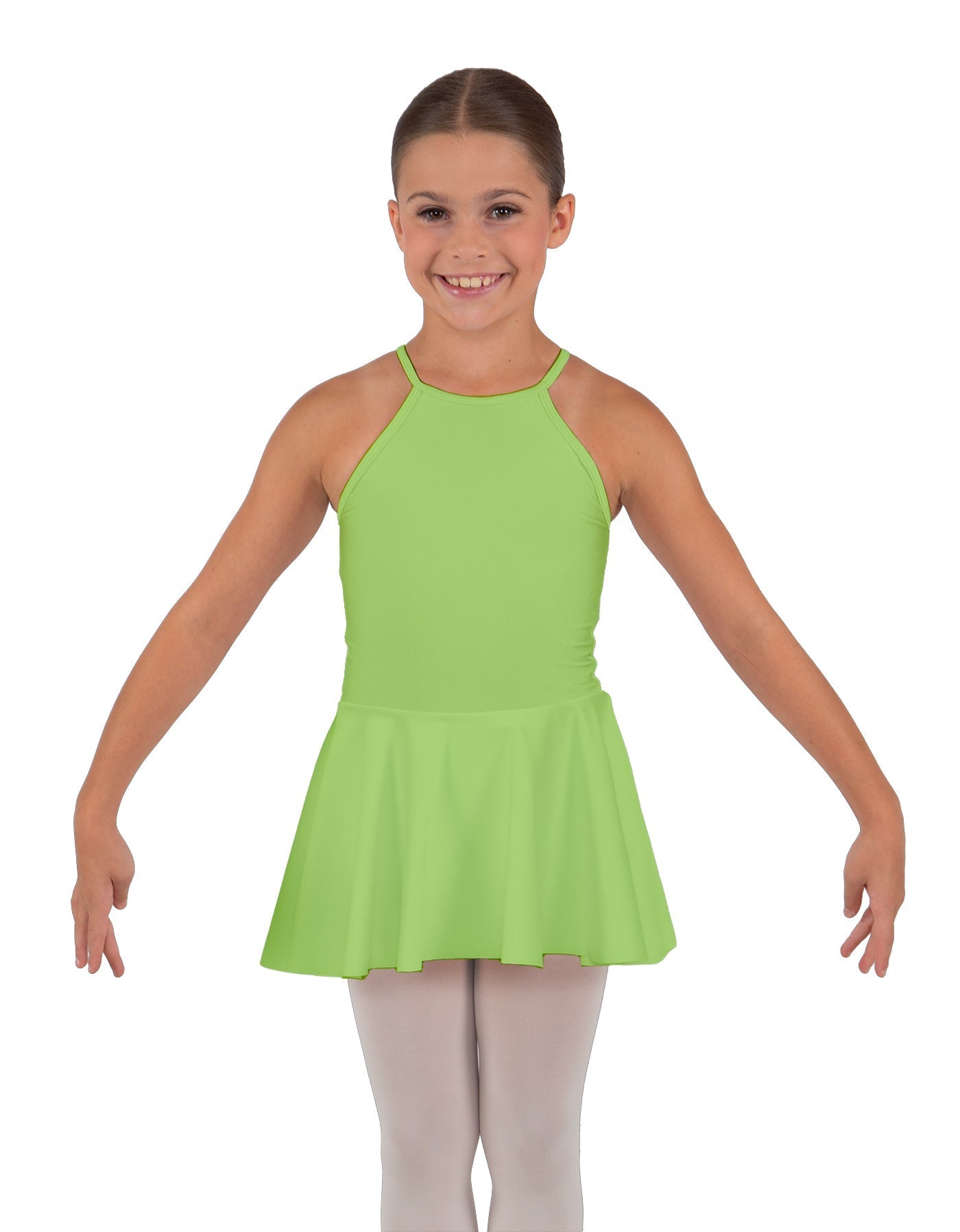 Solid Lycra Halter Binding Dress