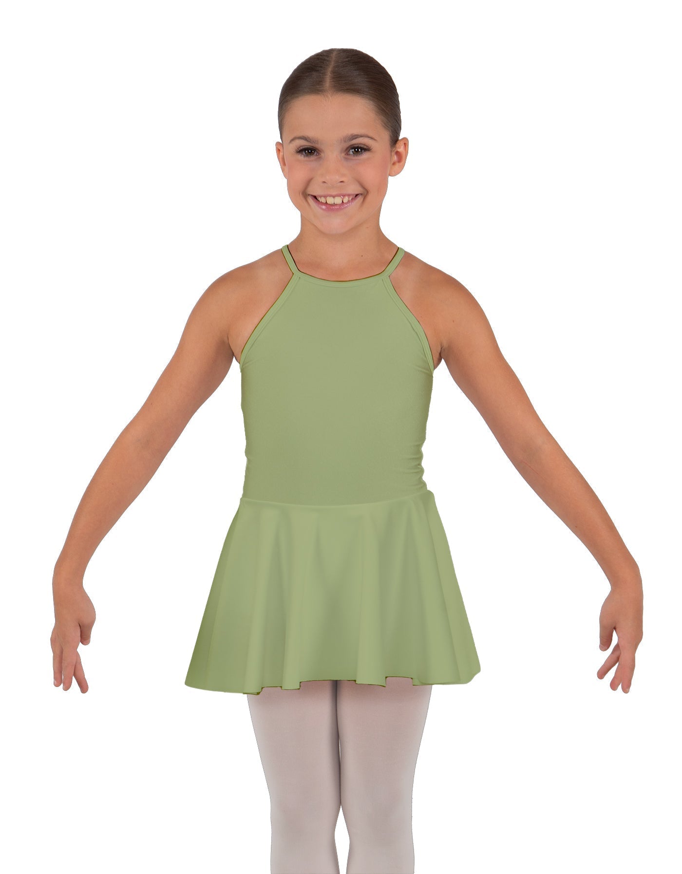 Solid Lycra Halter Binding Dress