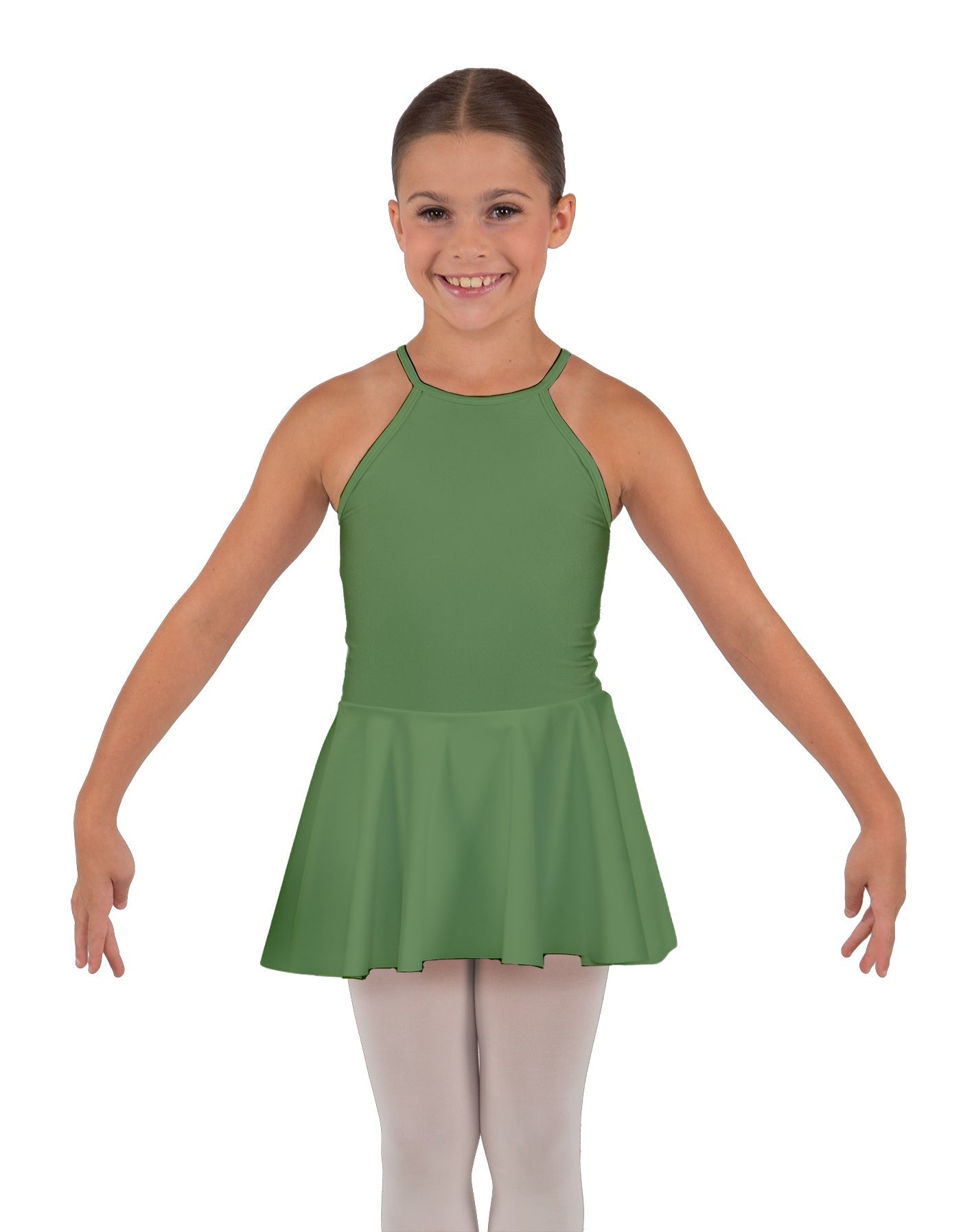 Solid Lycra Halter Binding Dress