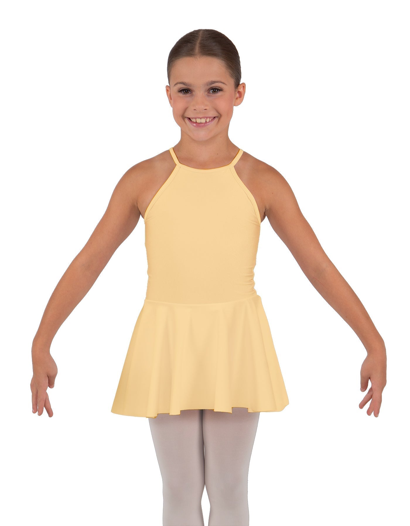 Solid Lycra Halter Binding Dress