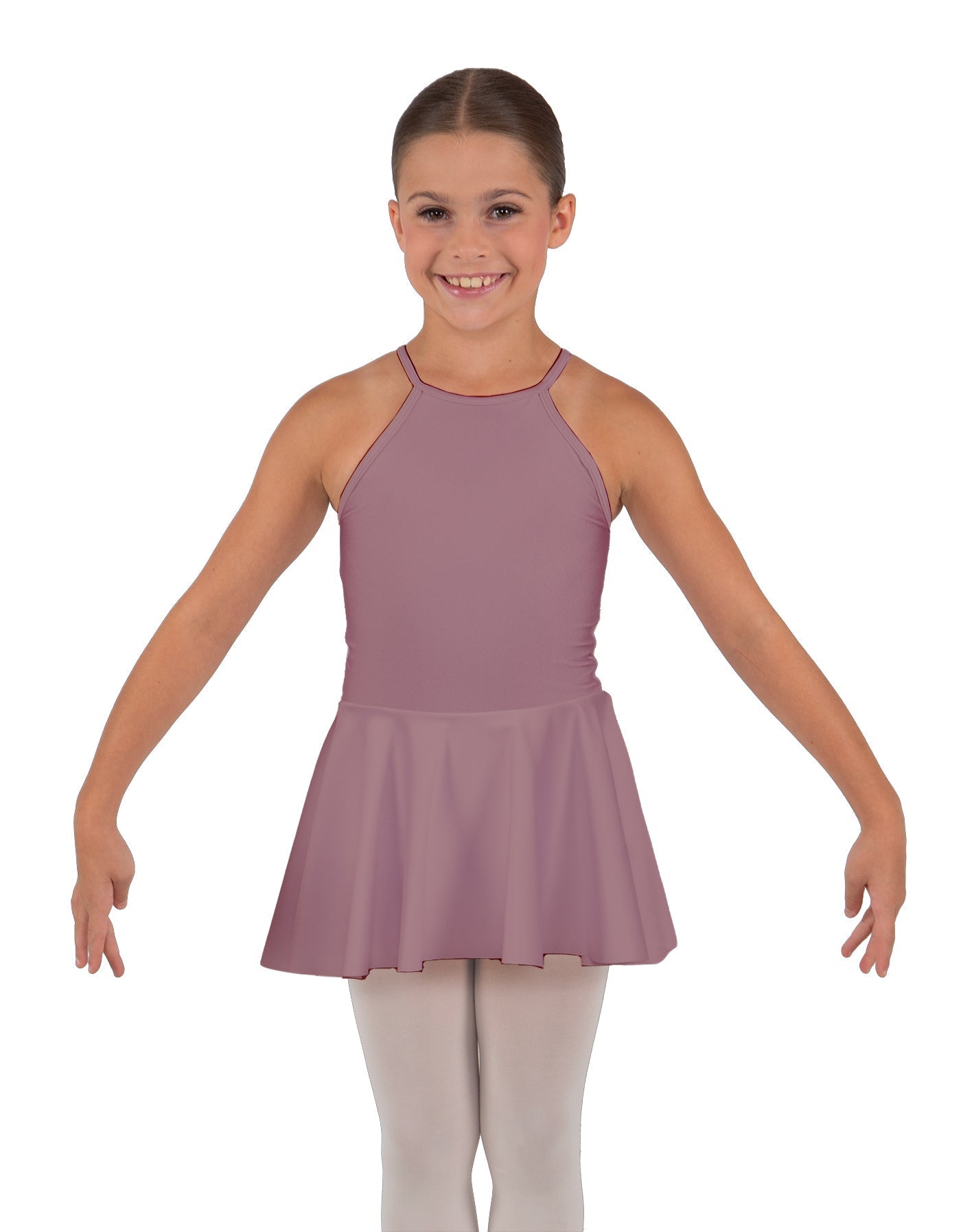 Solid Lycra Halter Binding Dress