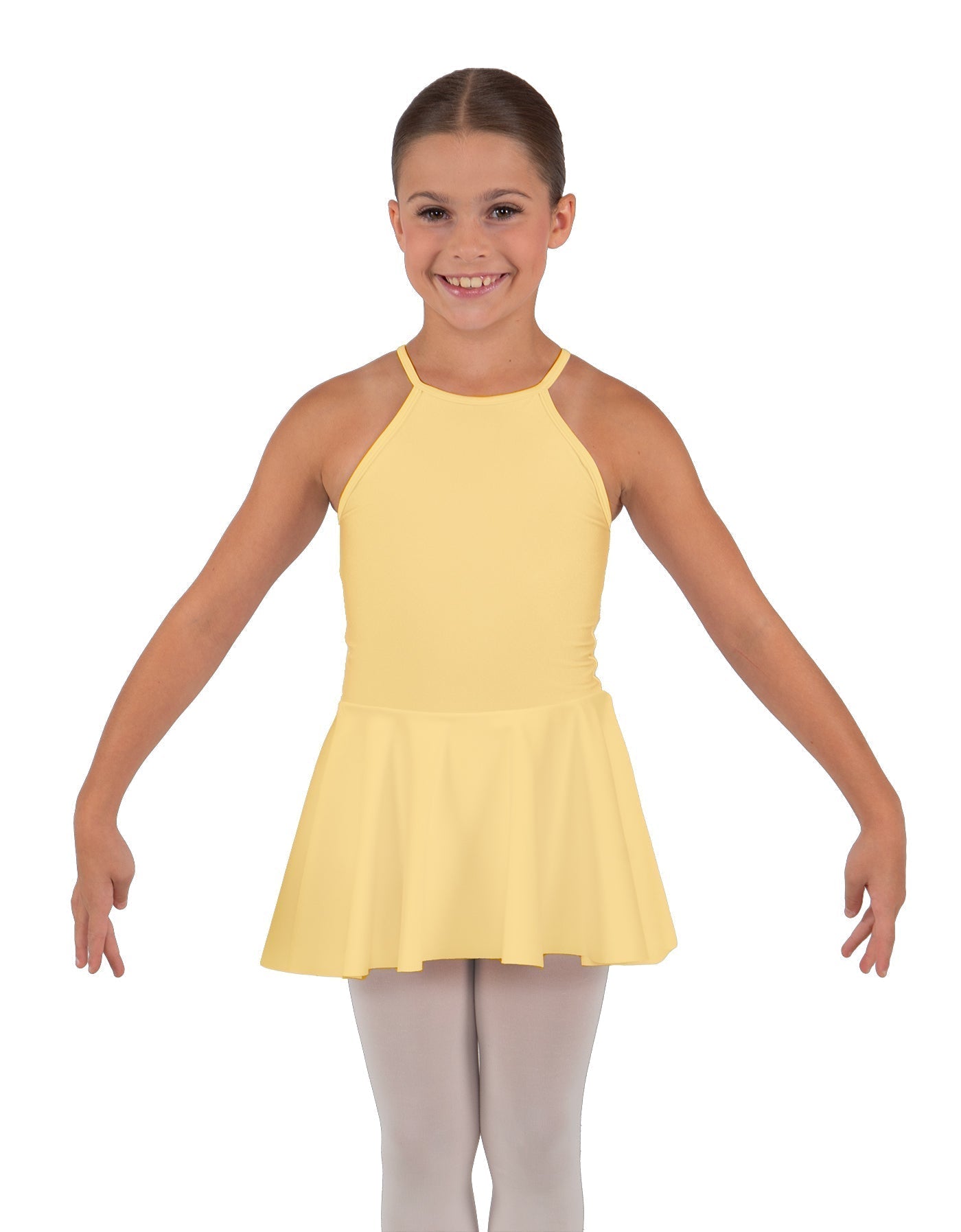 Solid Lycra Halter Binding Dress