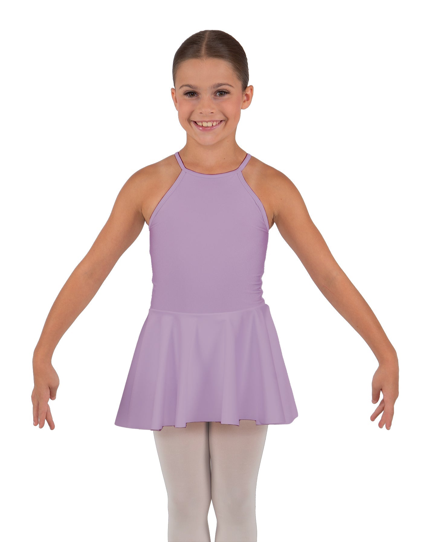 Solid Lycra Halter Binding Dress